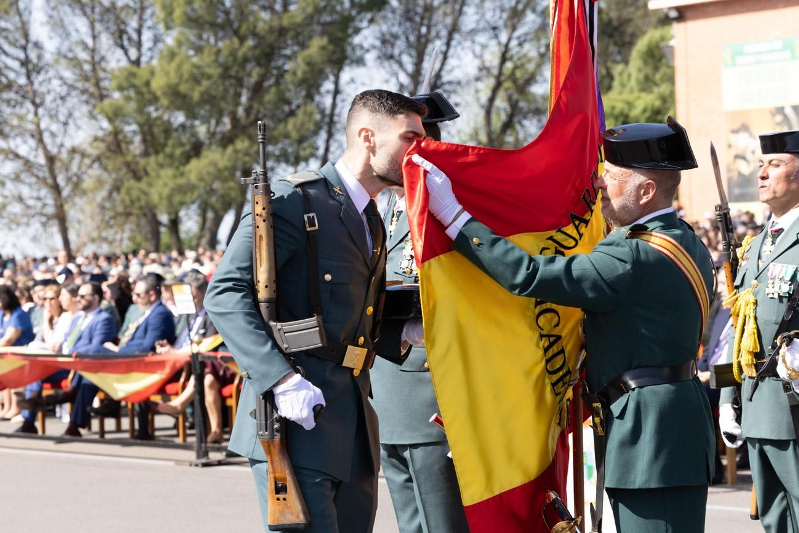 Acto de jura de bandera de la 130ª promoción de guardias civiles de la Academia de Baeza