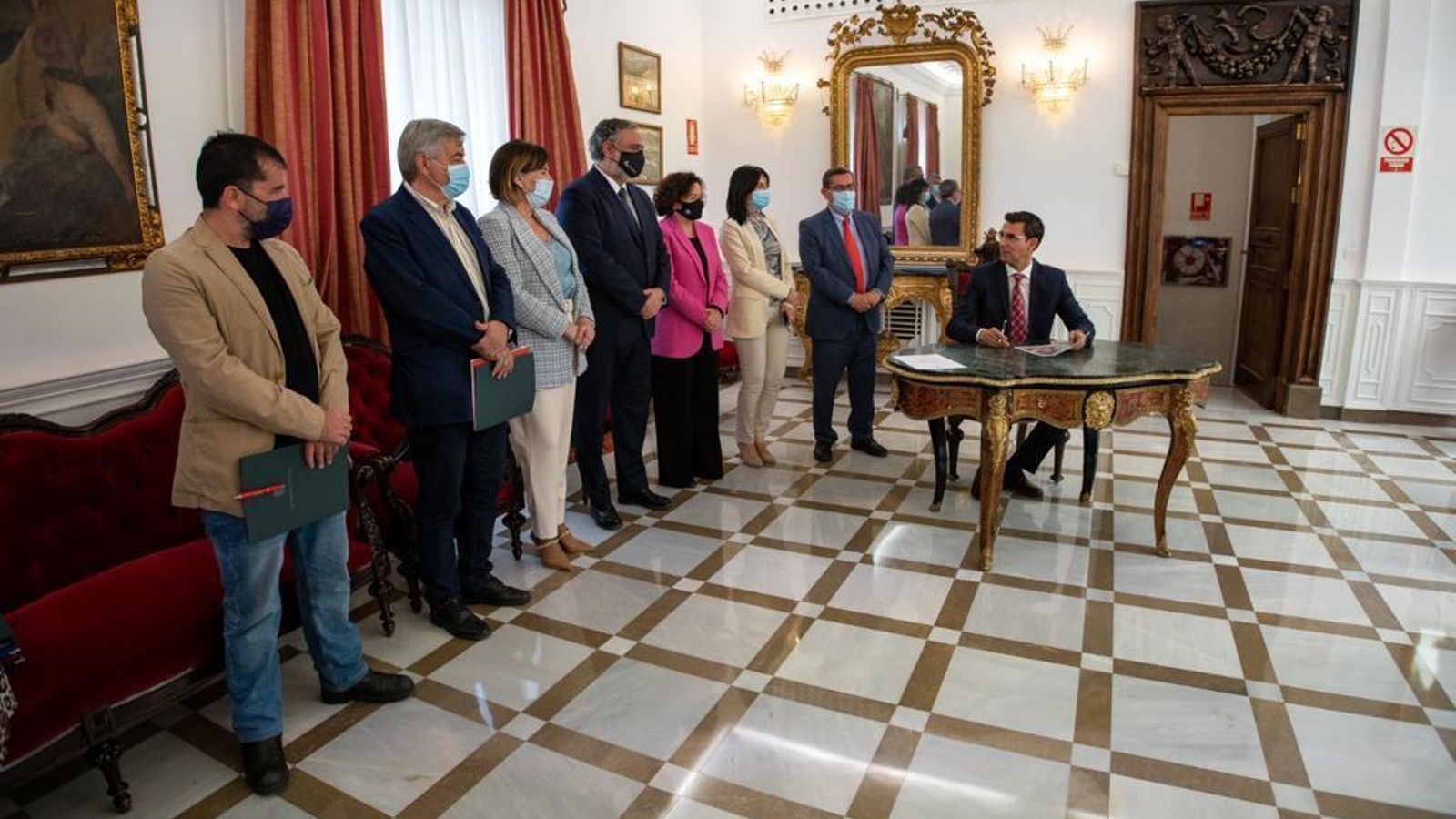 La firma del Pacto de los Mártires.