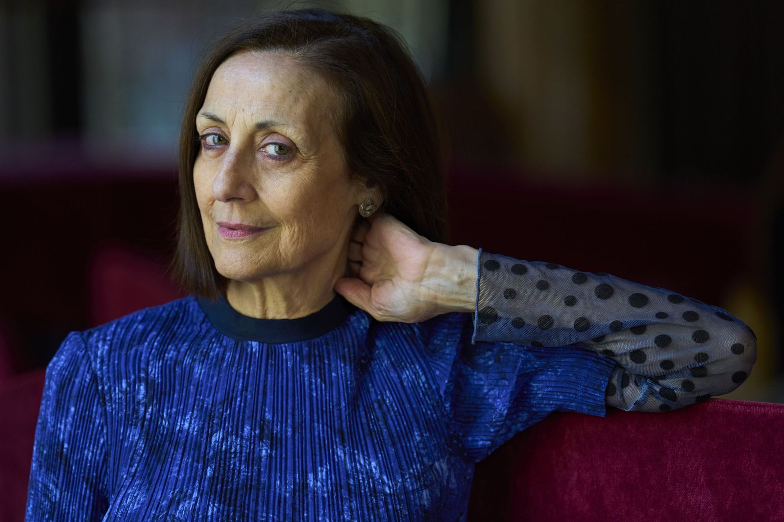 La actriz Carme Elías en la presentación de su libro