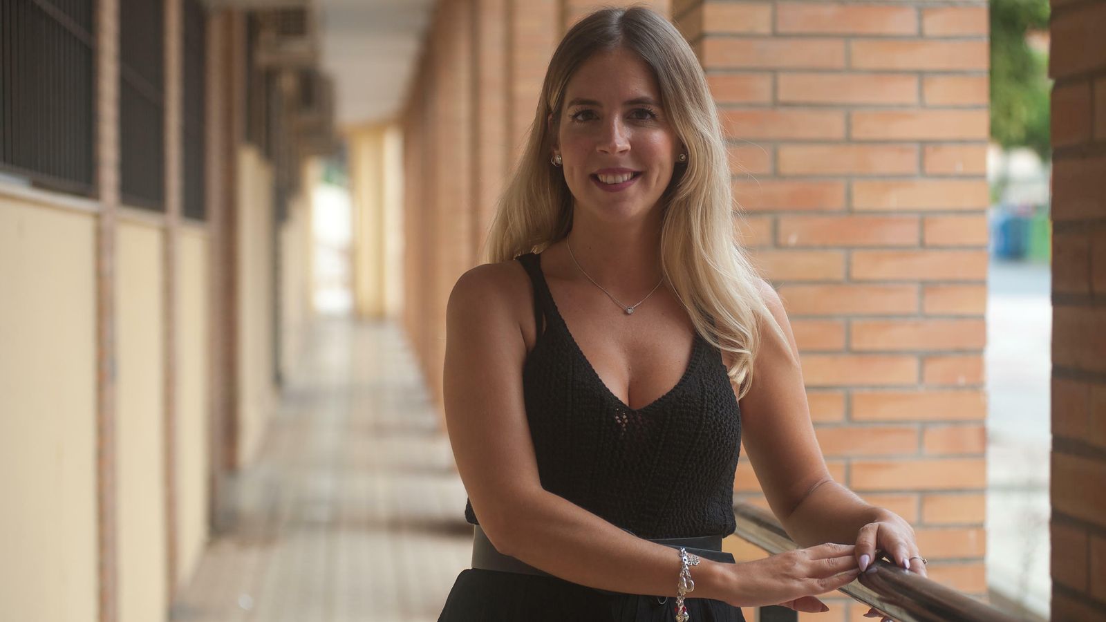 Isabel Vega, momentos antes de esta entrevista.