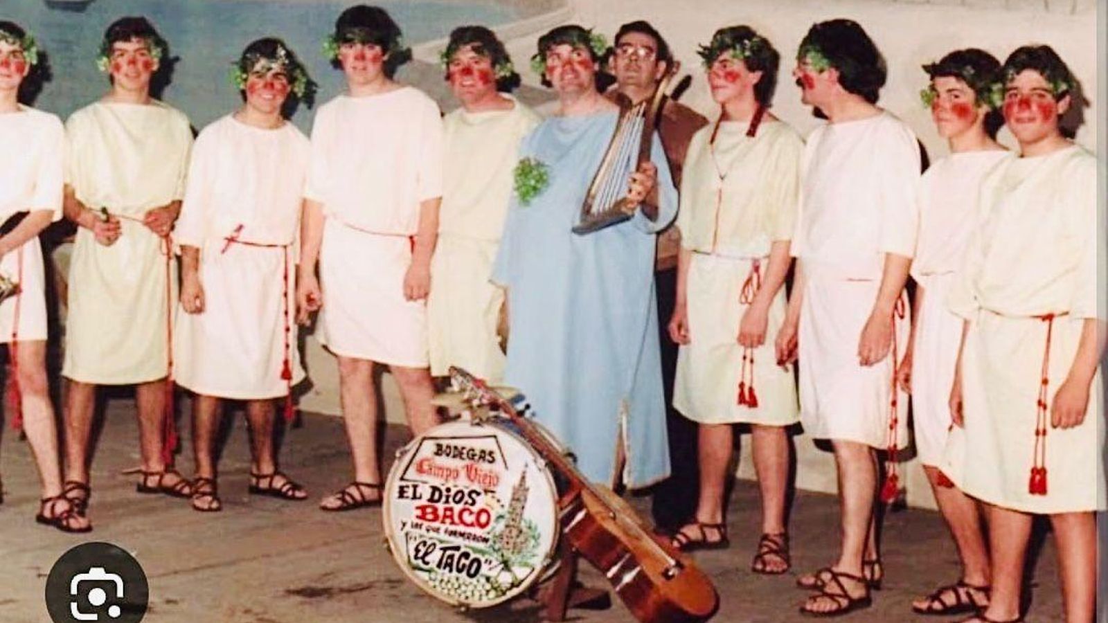 La chirigota sevillana 'El dios Baco y los que formaron el taco' (1983).