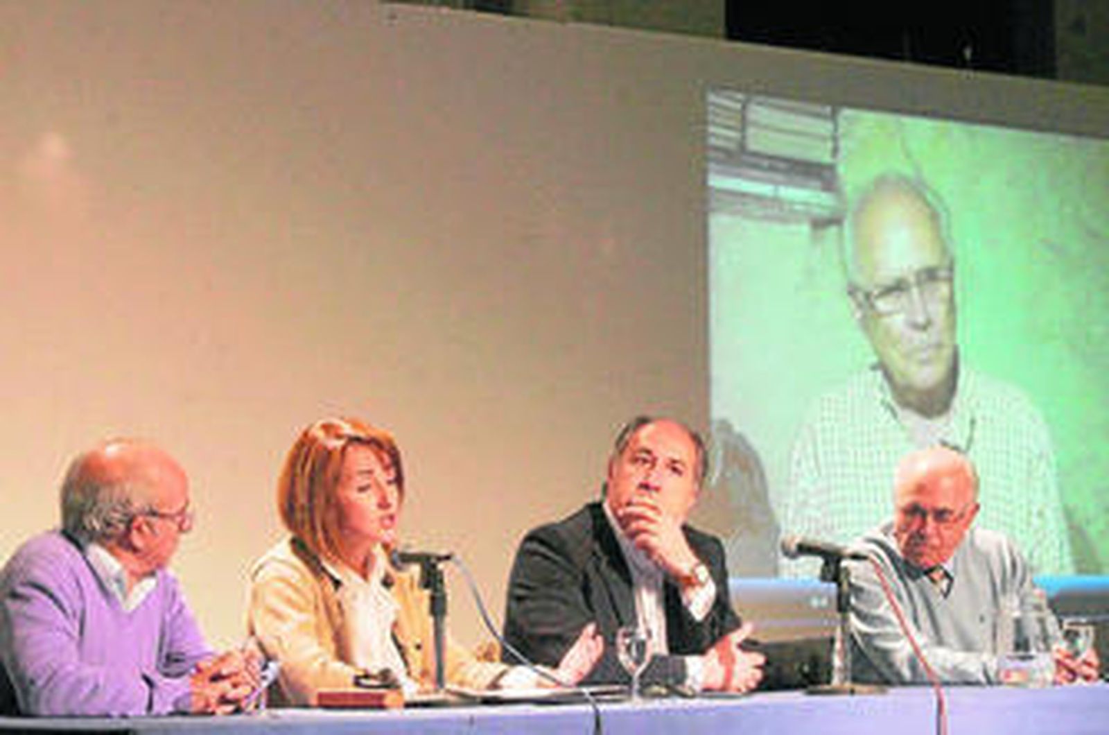 Imagen de José Luis Martí, Pilar Pintor, José Ignacio Landaluce y José Luis Pavón, ayer.