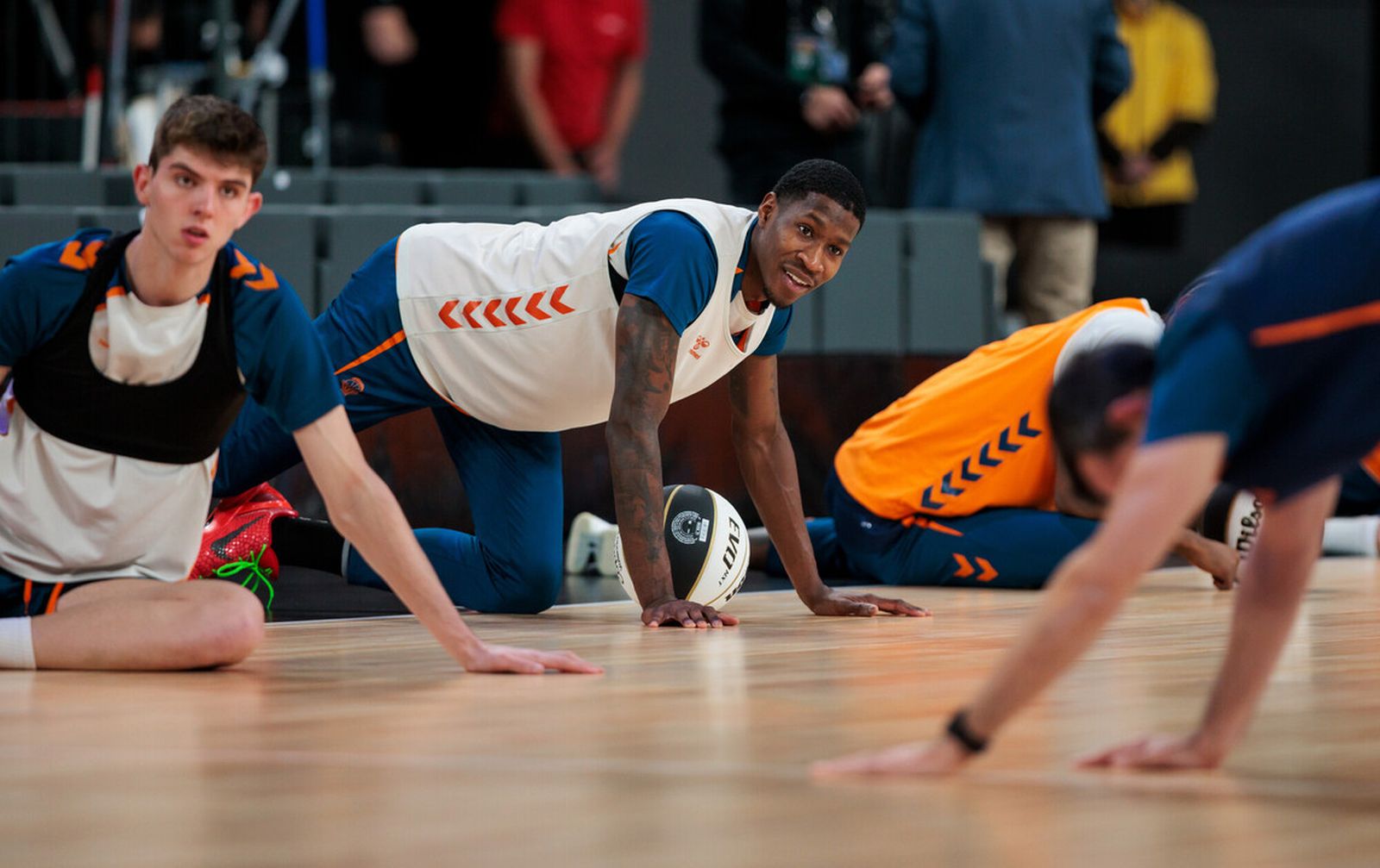 El Valencia entrenaba ayer.