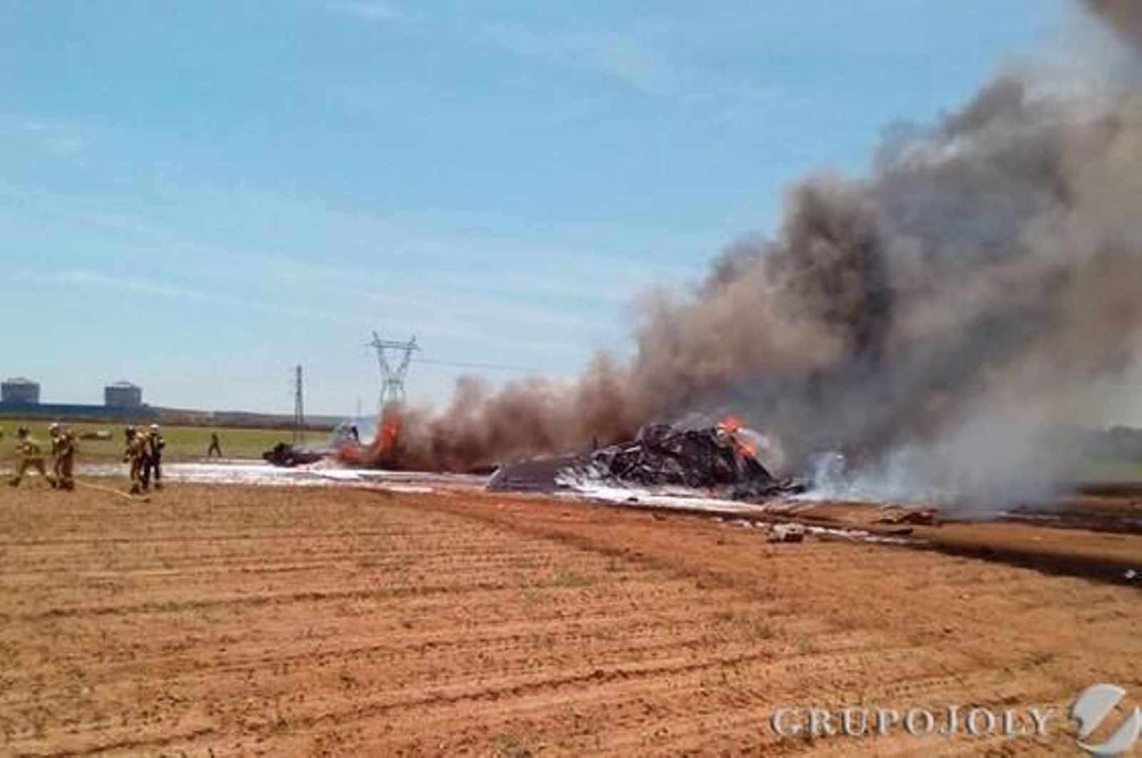 Las imágenes del accidente del A400M