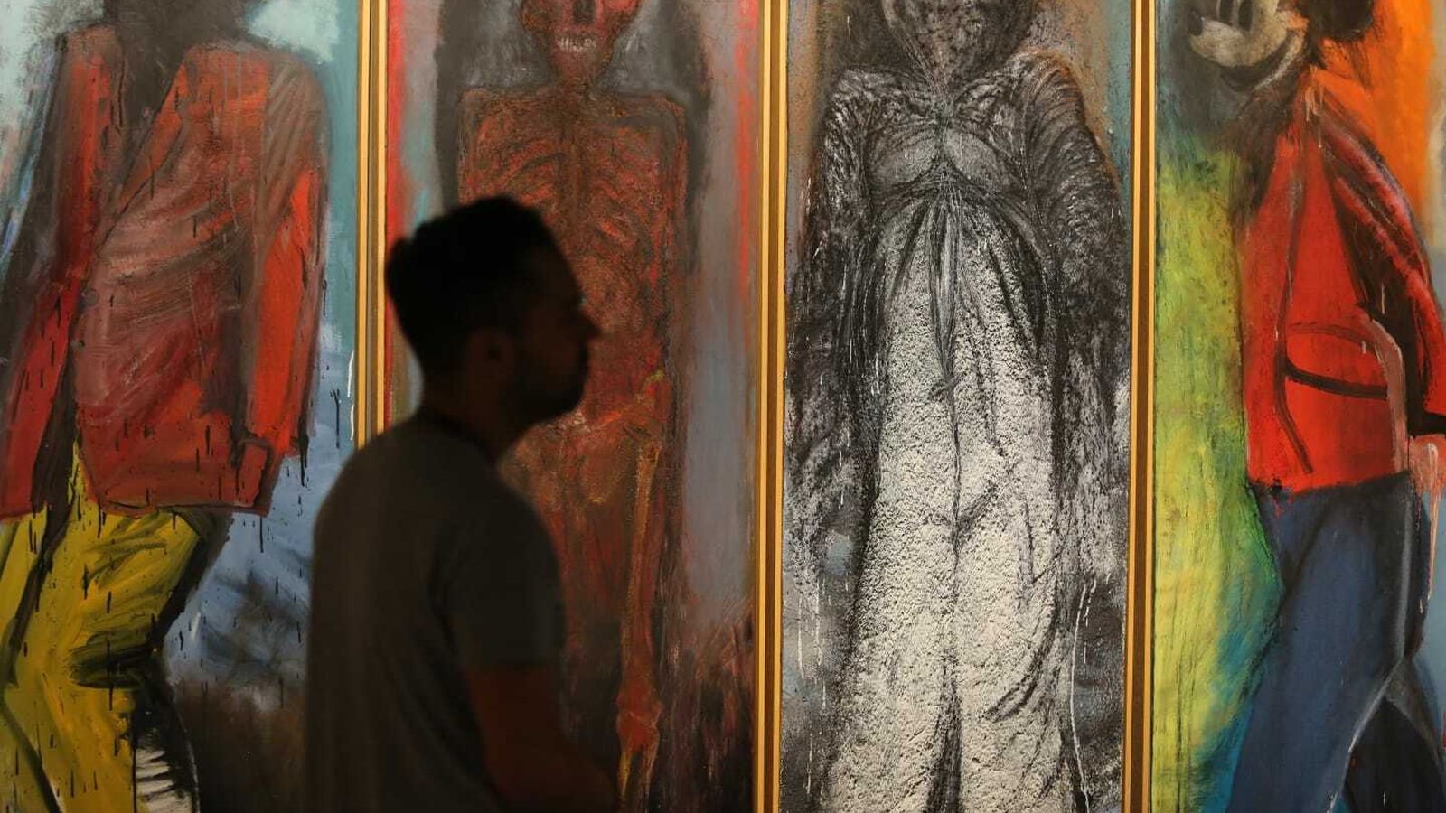 El color es una constante en la obra de Dine.