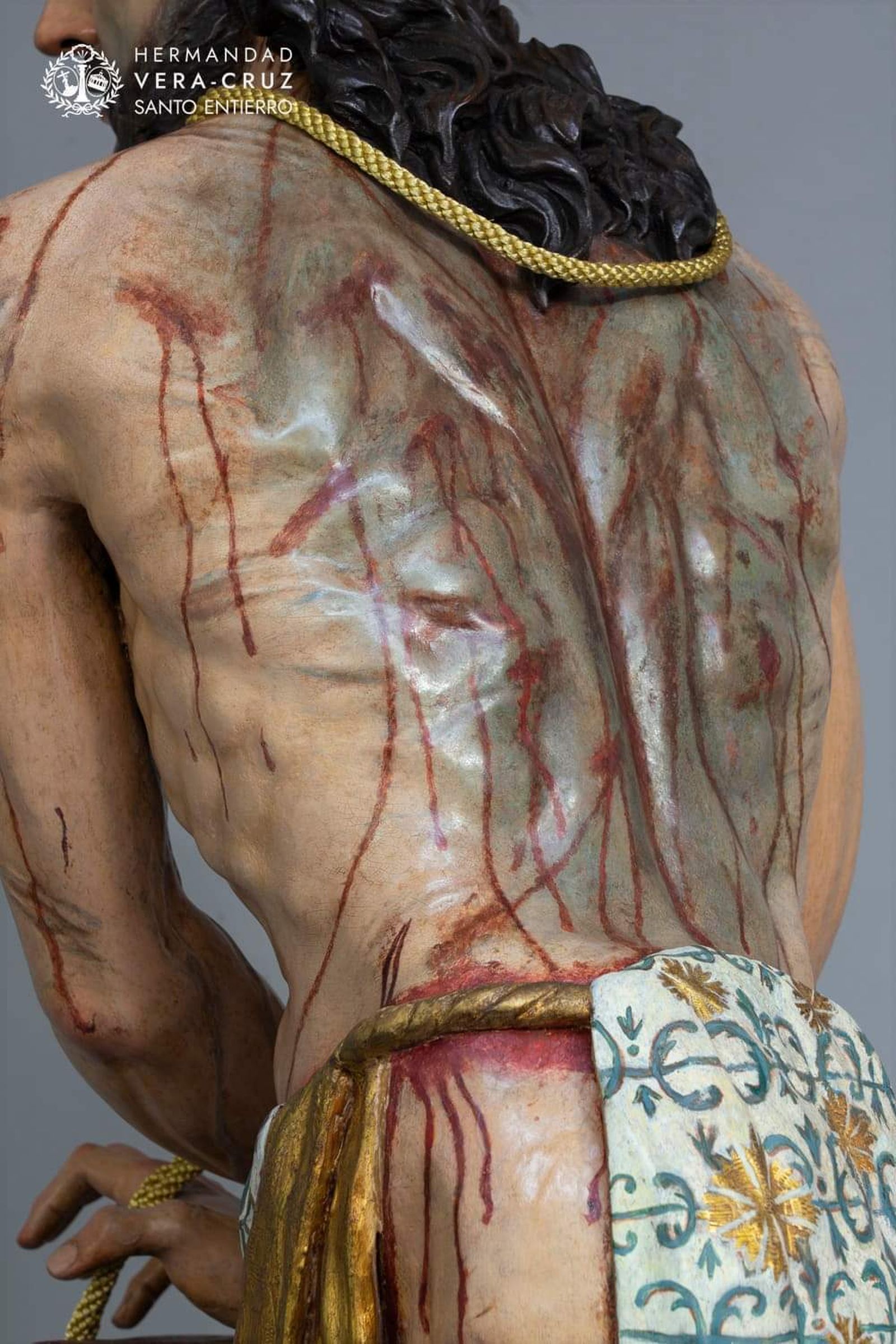 Detalle de la espalda del Señor Atado a la Columna