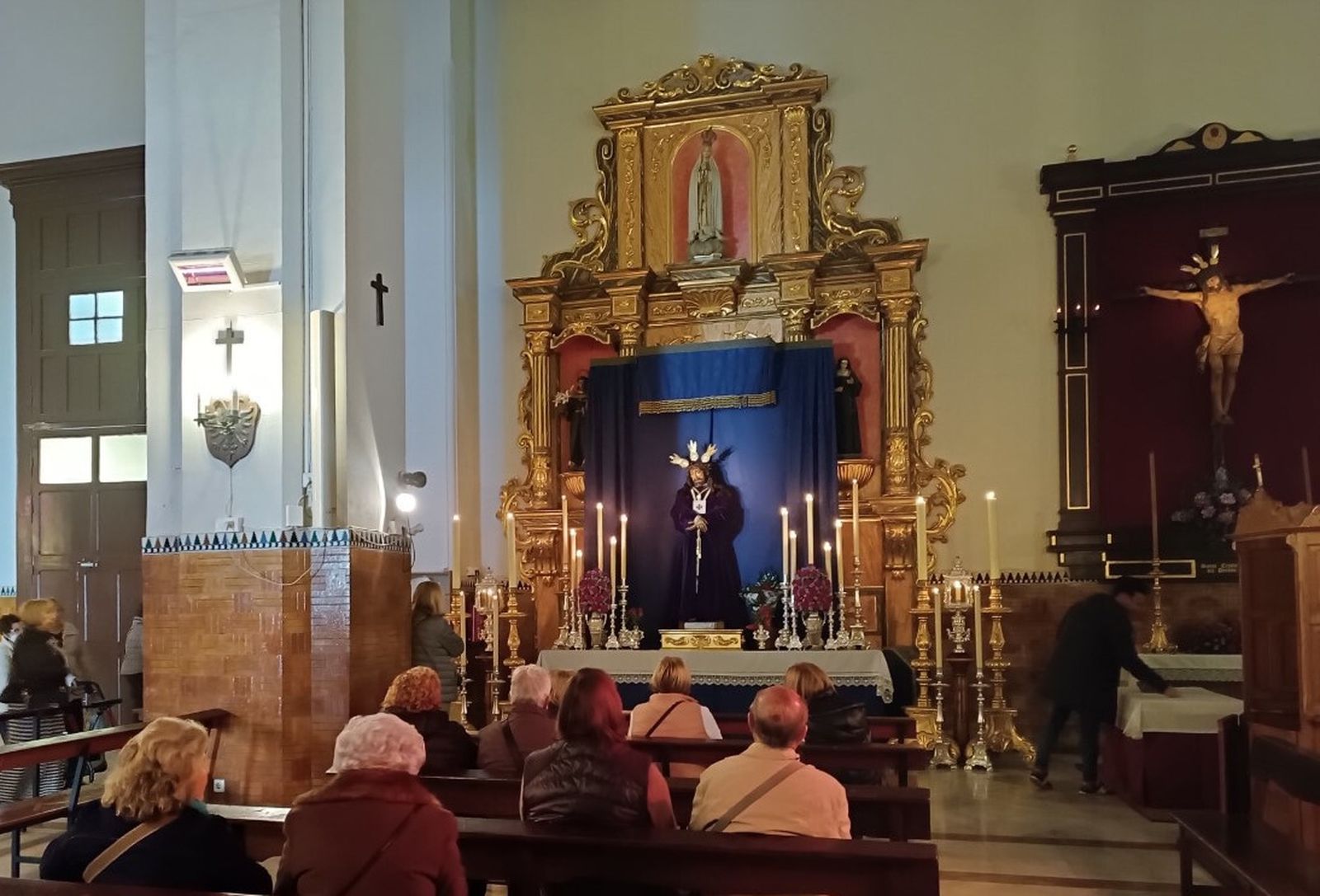 El Señor Cautivo de San Pedro en su veneración de ayer primer viernes de marzo..