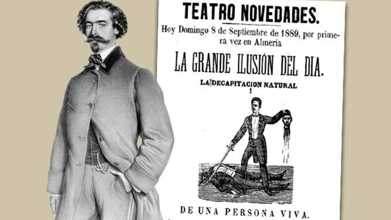 Cartel anuciador del espectáculo del mago Carl Hermann