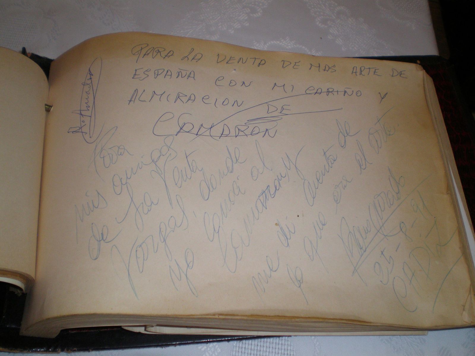 3. Libro de Firmas de la Venta de Vargas, en San Fernando.