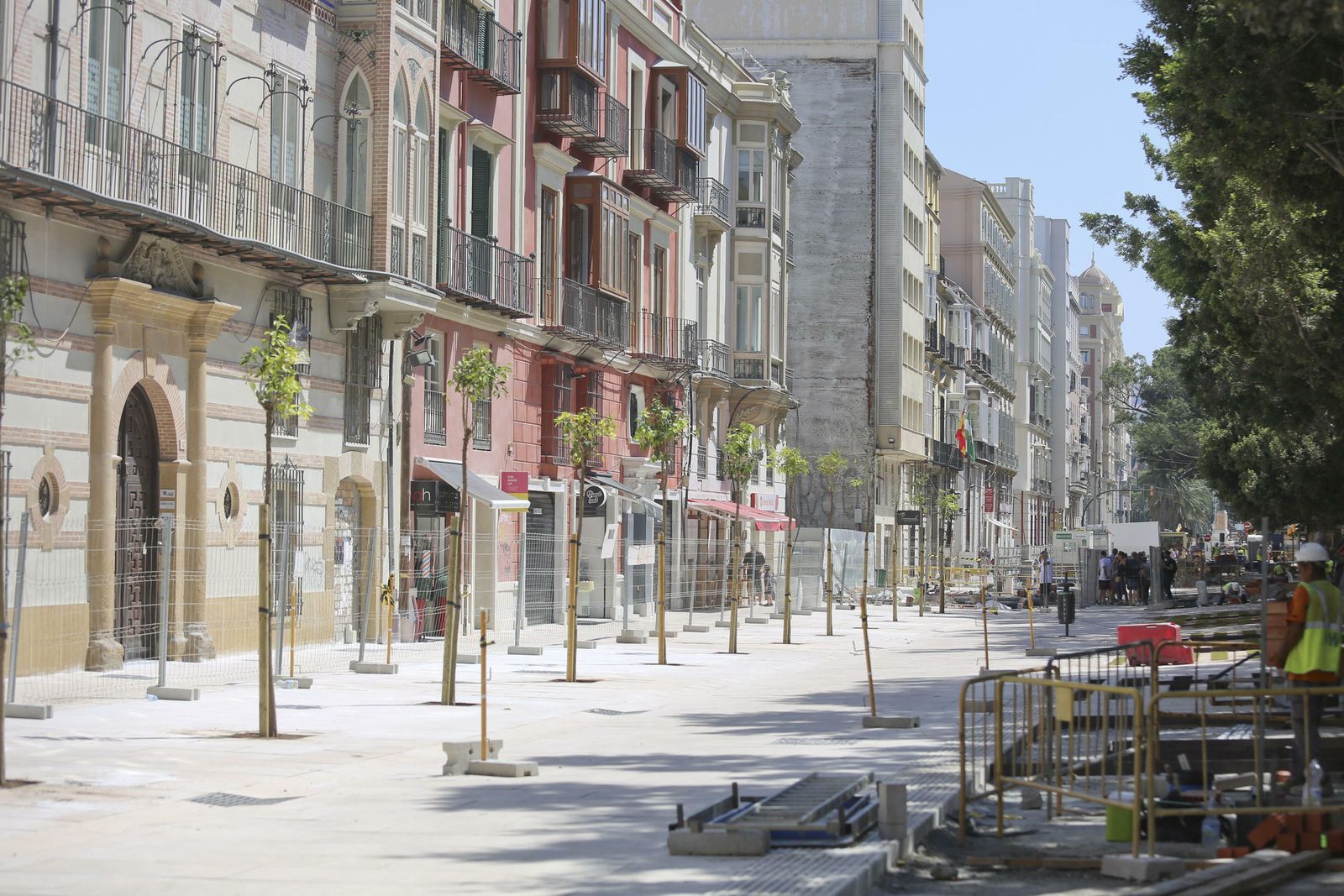 Las fotos de la peatonalización de la Alameda Principal de Málaga