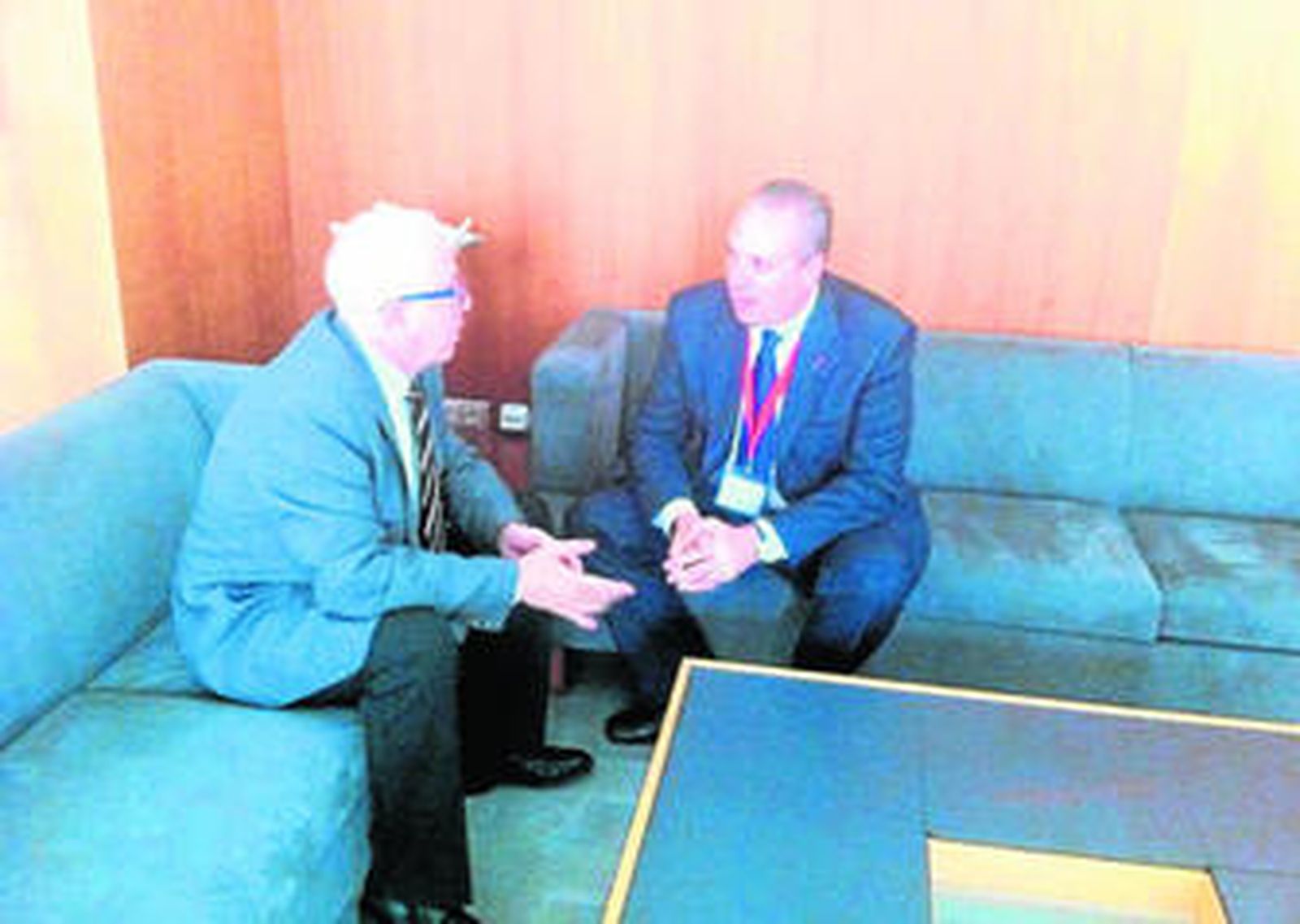 Ruiz Boix (derecha) y Sánchez Maldonado, en una reunión en Sevilla.