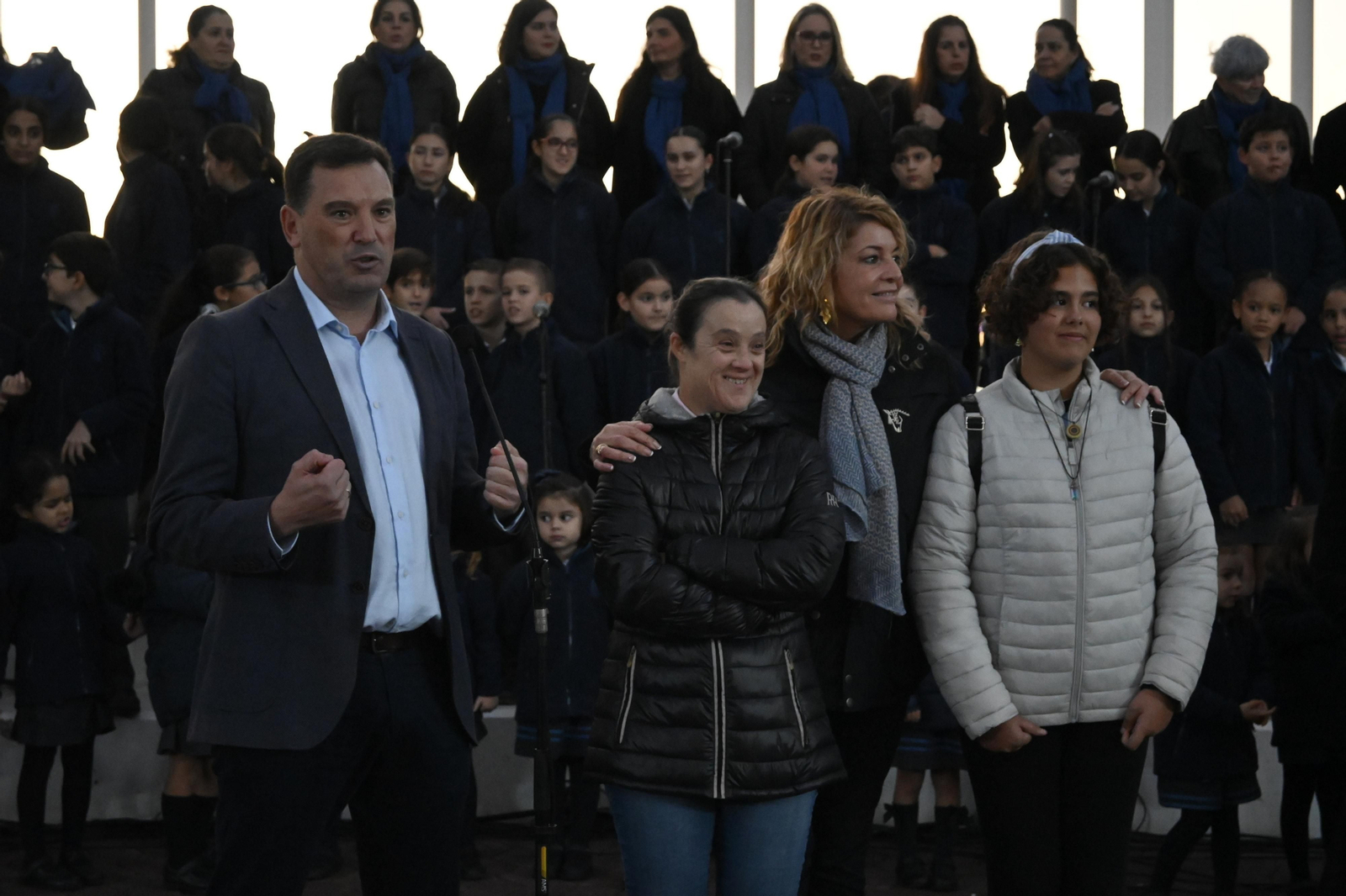 Alumbrado del Puerto de Huelva, en imágenes