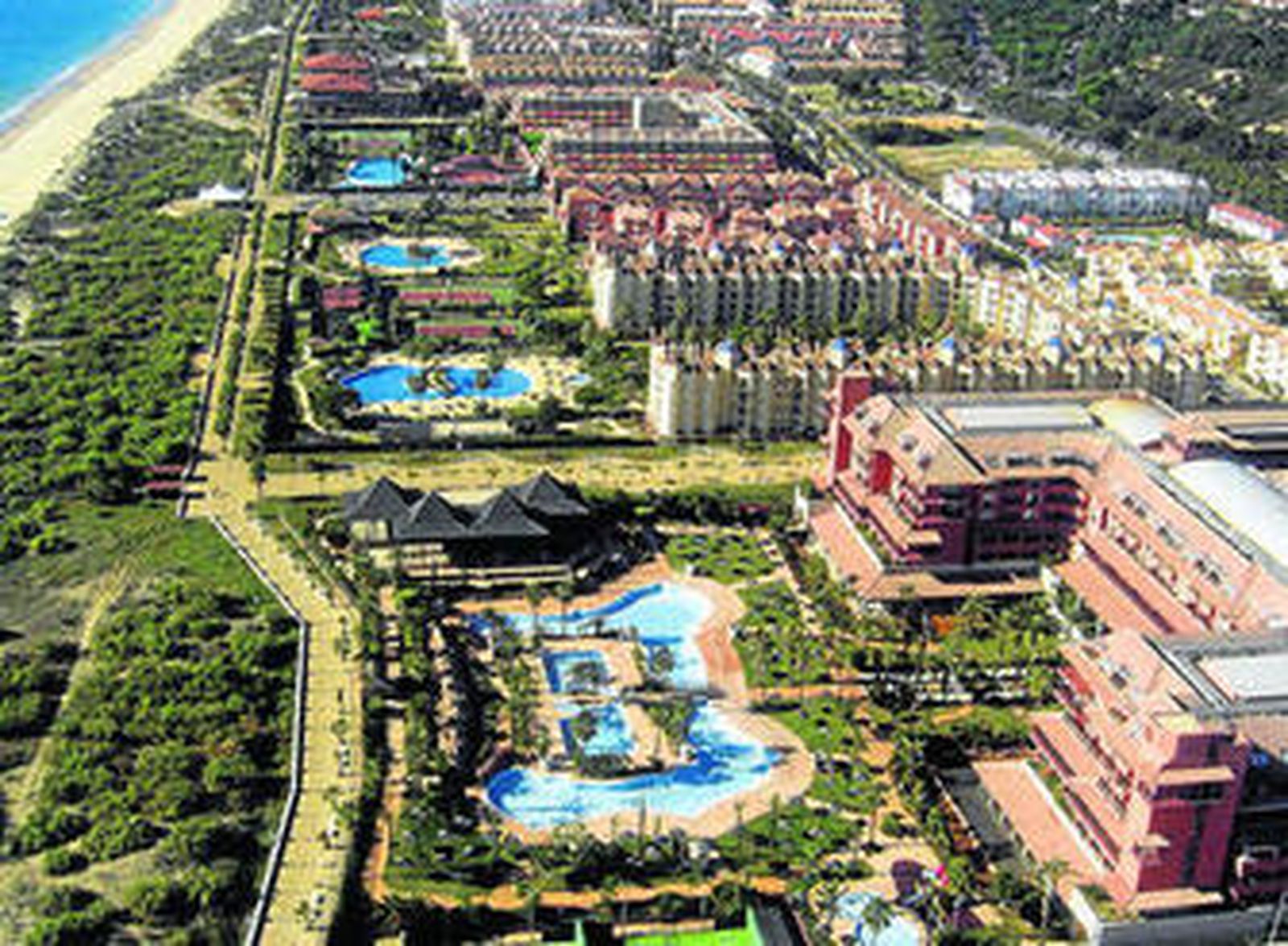 Vista aérea de Islantilla, donde se ubica la vivienda ofertada.