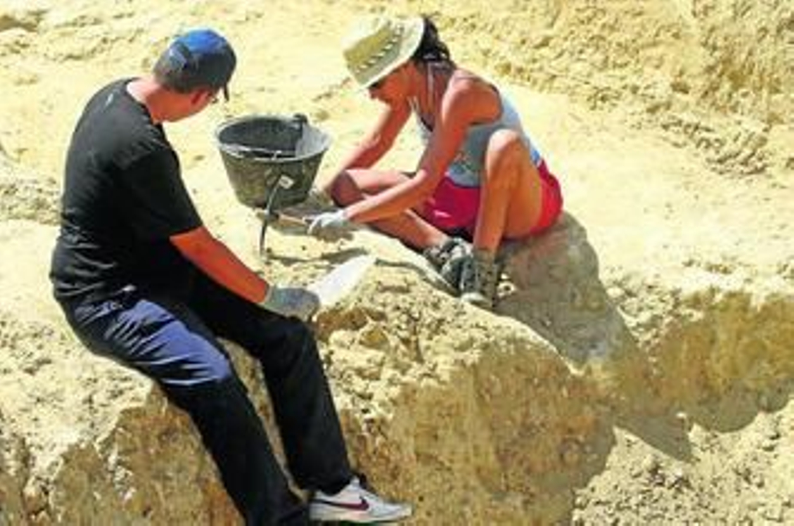 Campo de trabajo del pasado verano en el Castillo Casa-Bonsor de Mairena del Alcor.