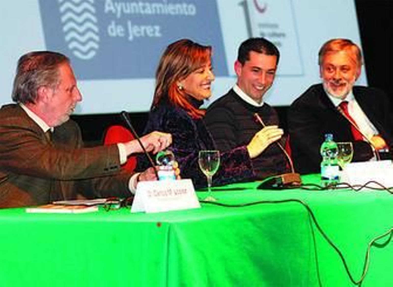 Un momento de la presentación de la obra, ayer.