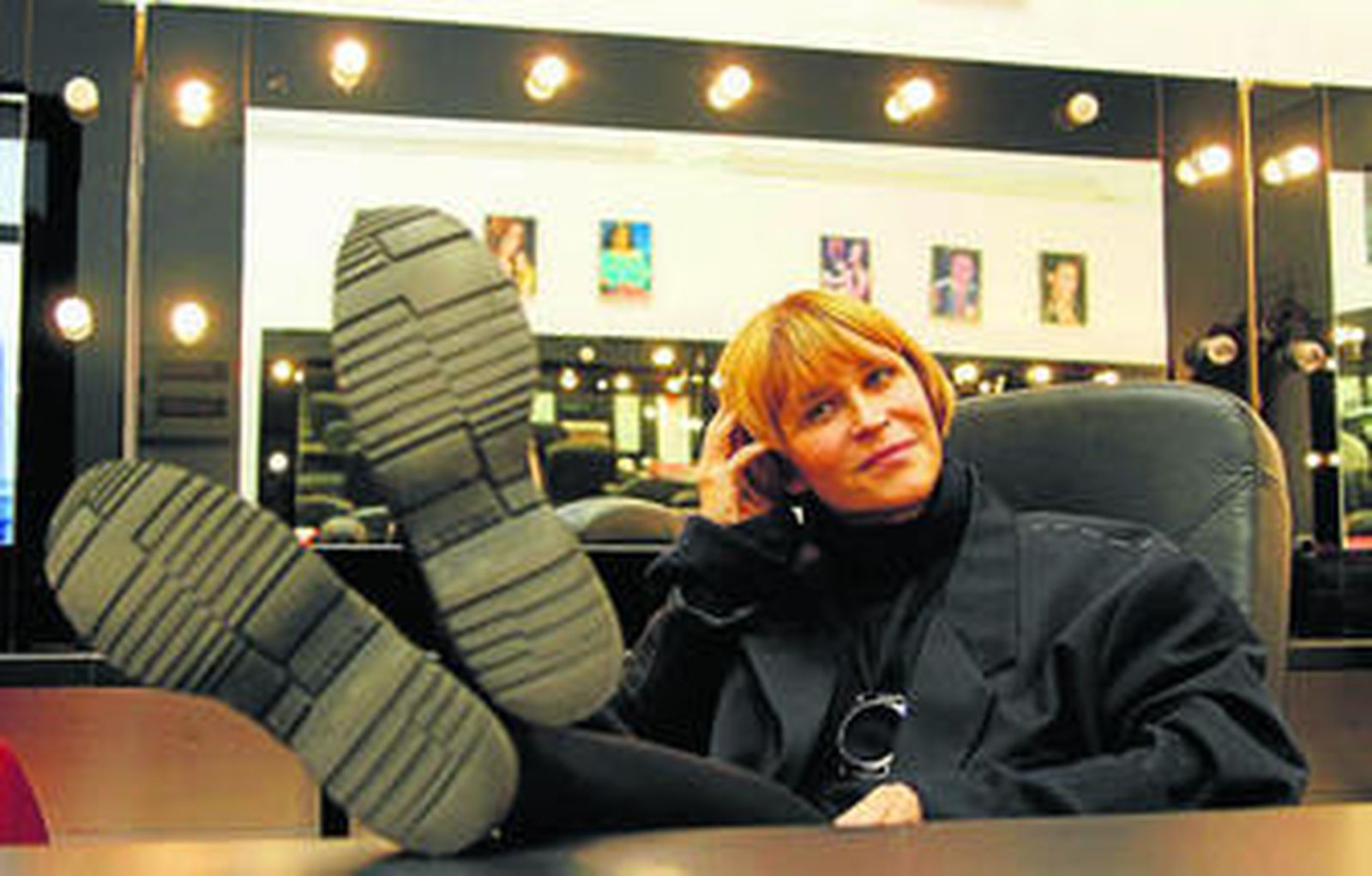 Antonia San Juan, fotografiada en los camerinos del Quintero, donde repasará su mejor repertorio.