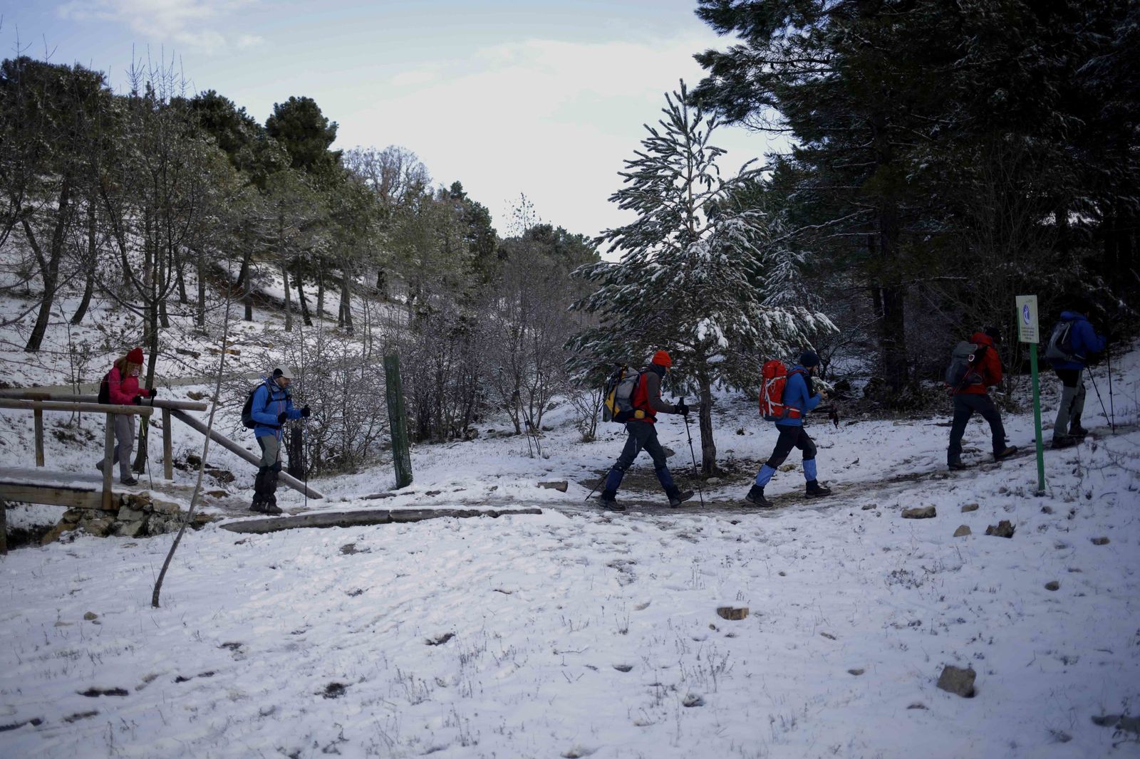 La excursiones a los parajes nevados de Málaga, en imágenes
