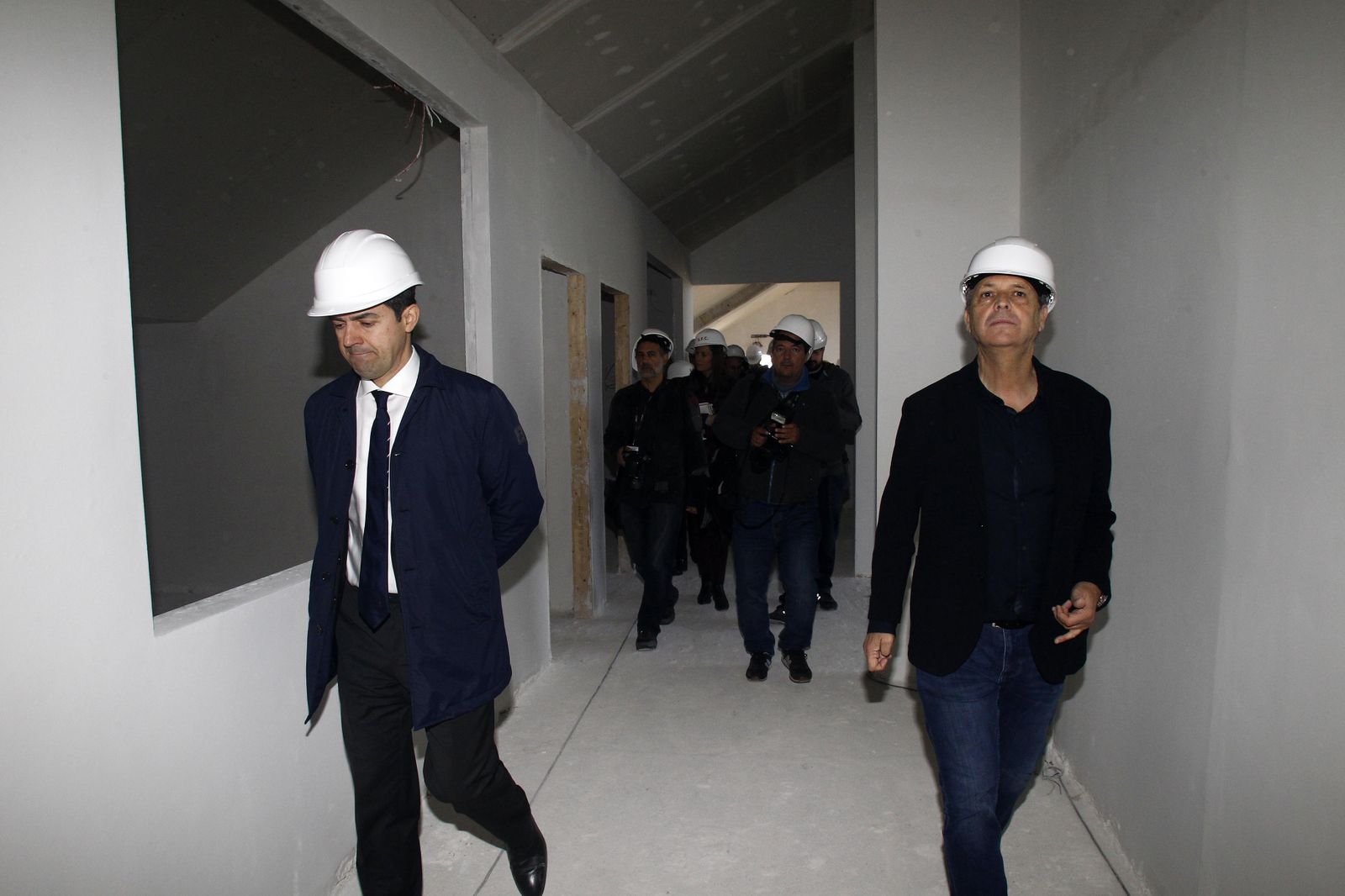 Las imágenes de la visita a las obras de la Ciudad Deportiva del Sevilla