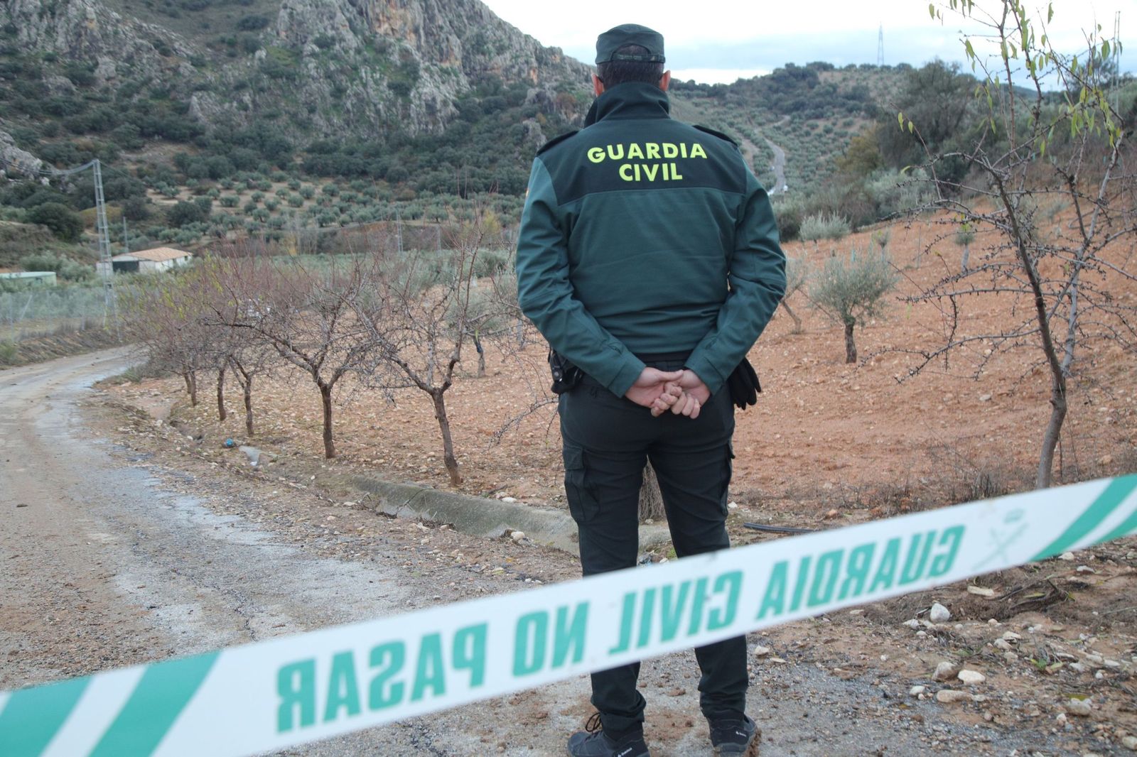 Un Guardia Civil en Íllora ayer