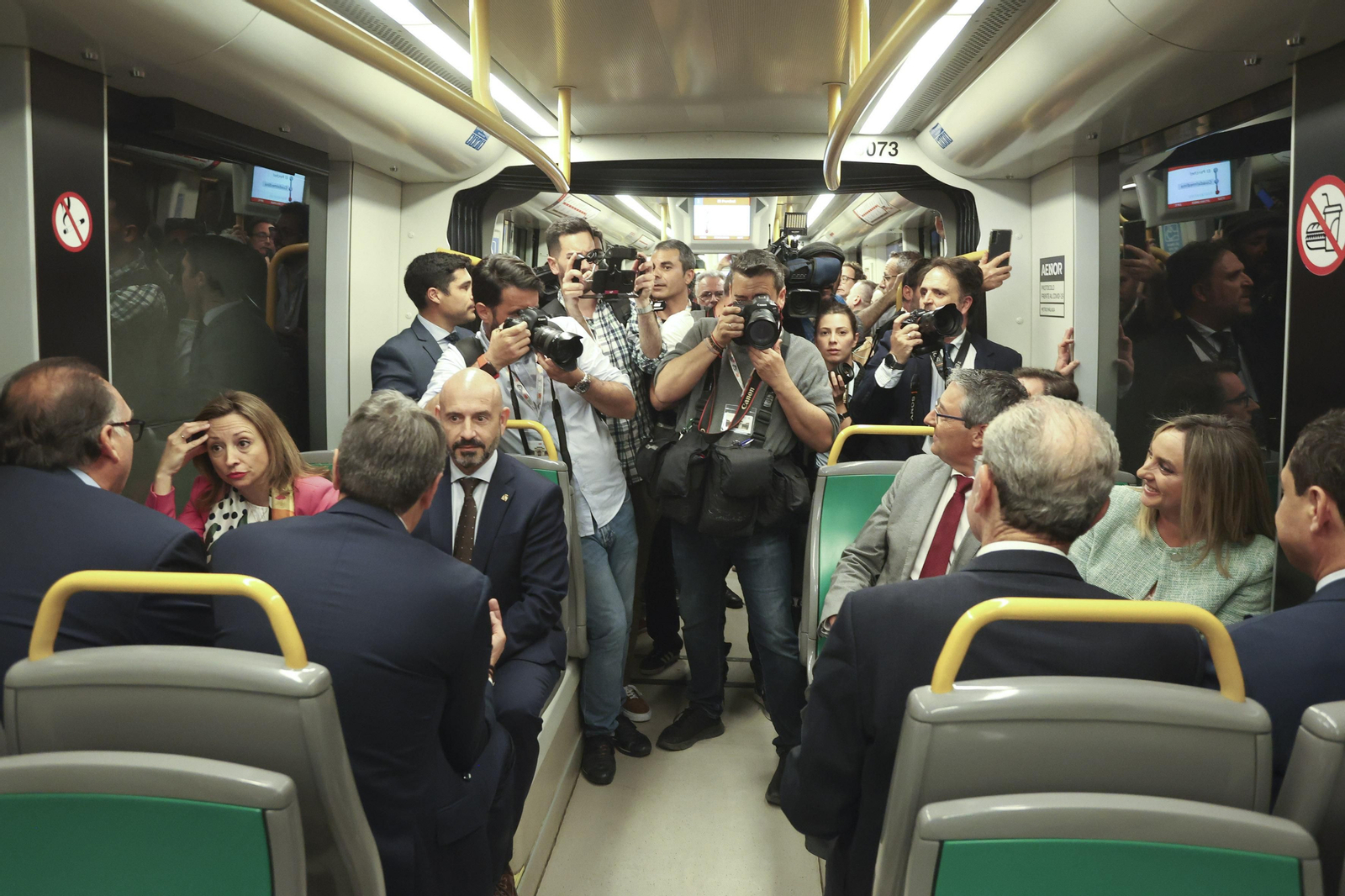 Las fotos de la inauguración del Metro al centro de Málaga