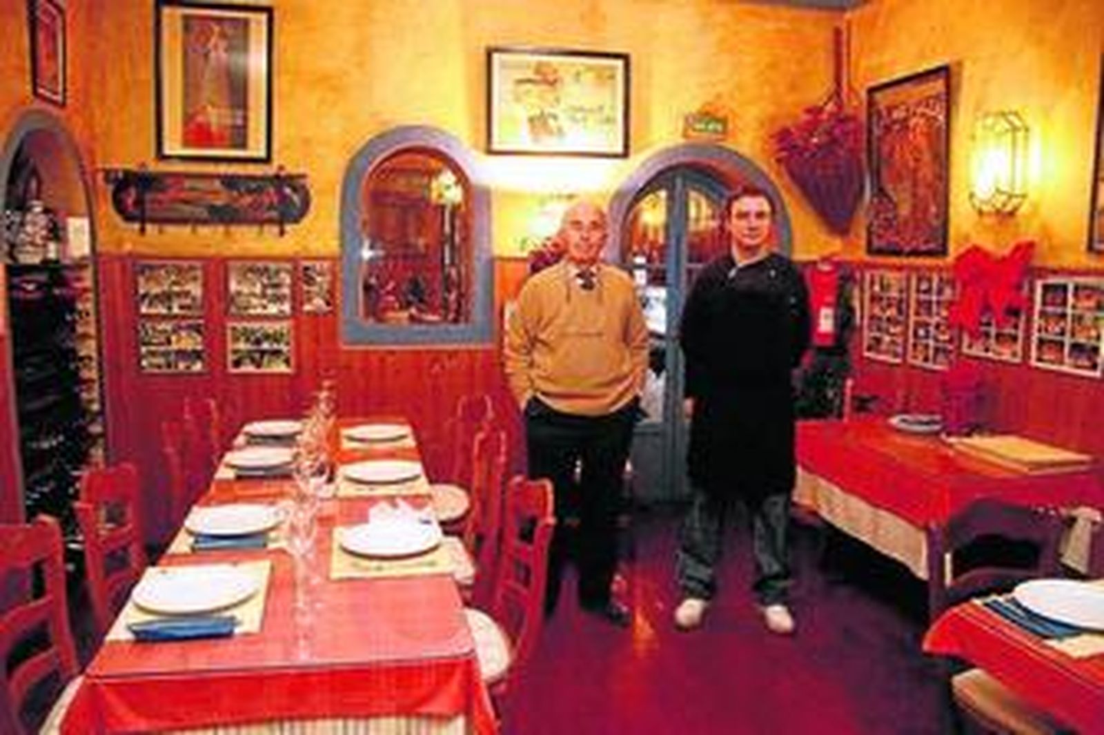 Rodrigo Parladé junto a su jefe de cocina, Ignacio Ferraro.