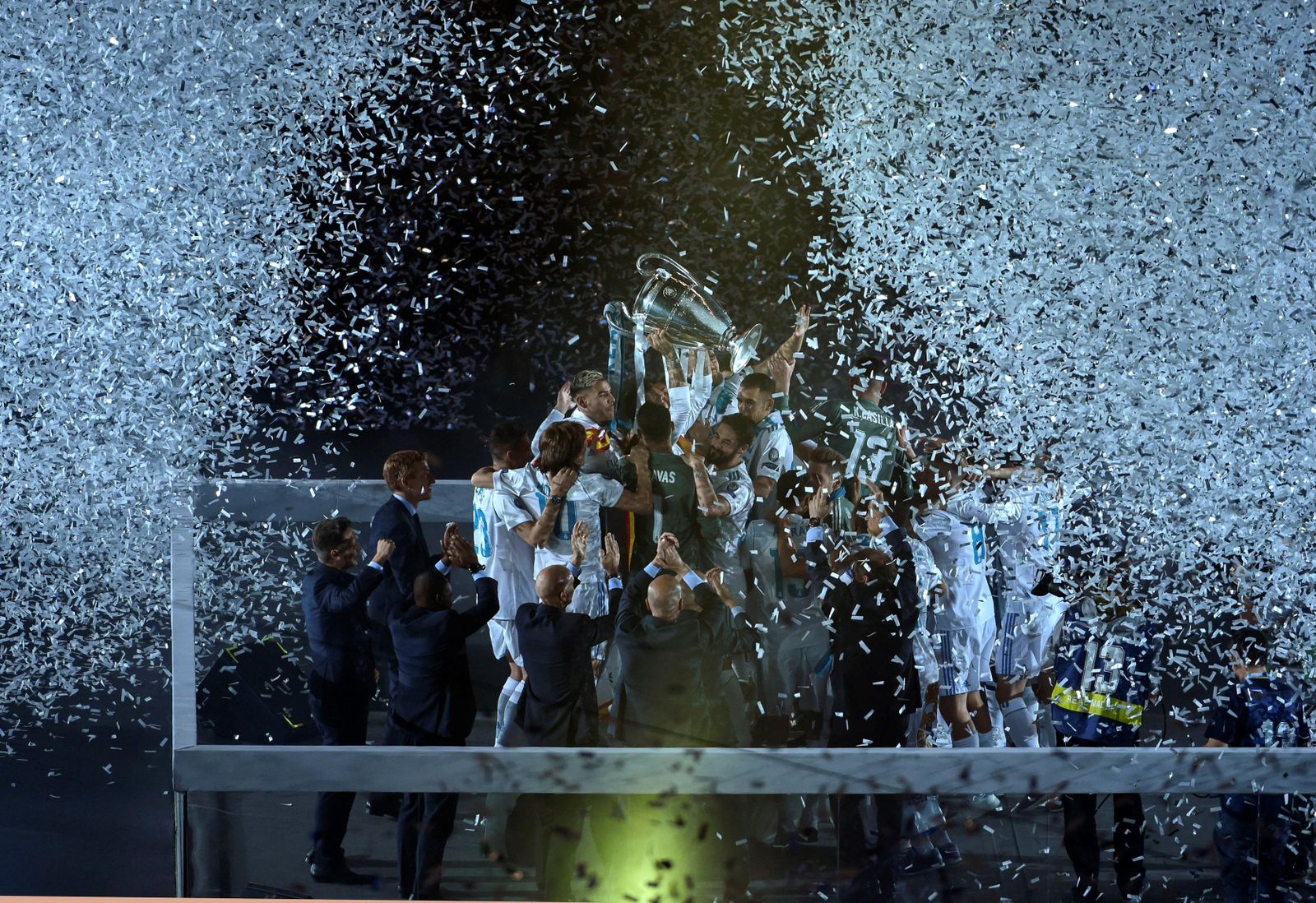 El Real Madrid celebra su decimotercera Champions