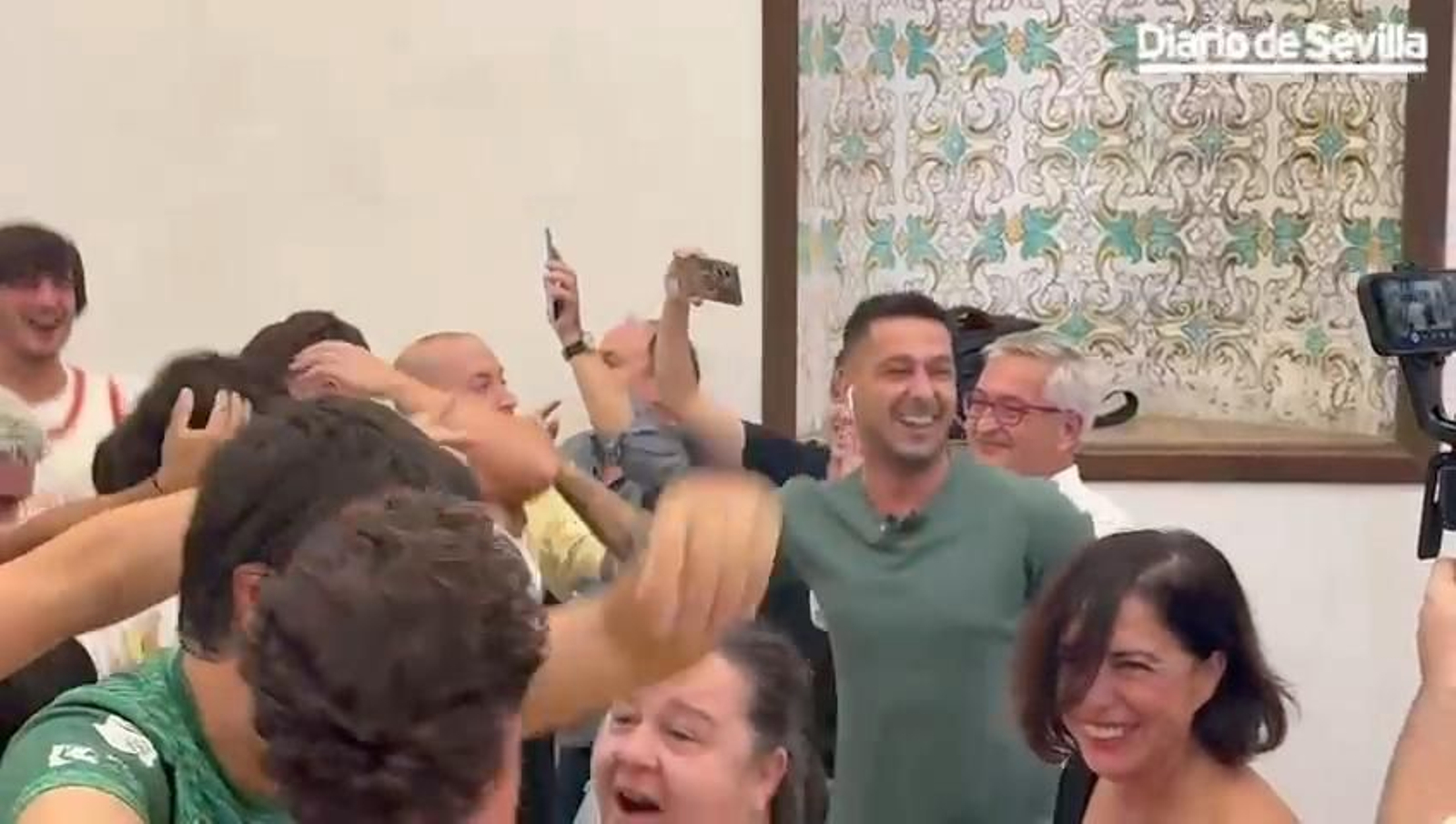 Así se ha vivido en Palma del Río el momento en el que sale el Betis como rival en Copa del Rey