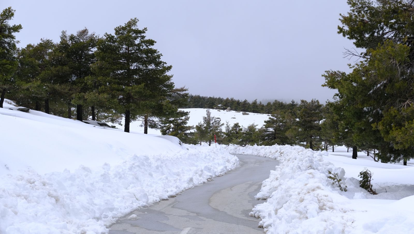 Imágenes del temporal de nieve en la provincia de Almería.