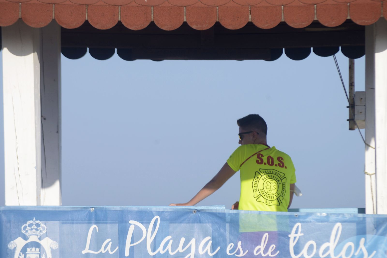 Imágenes del primer día de mascarillas obligatorias en Algeciras