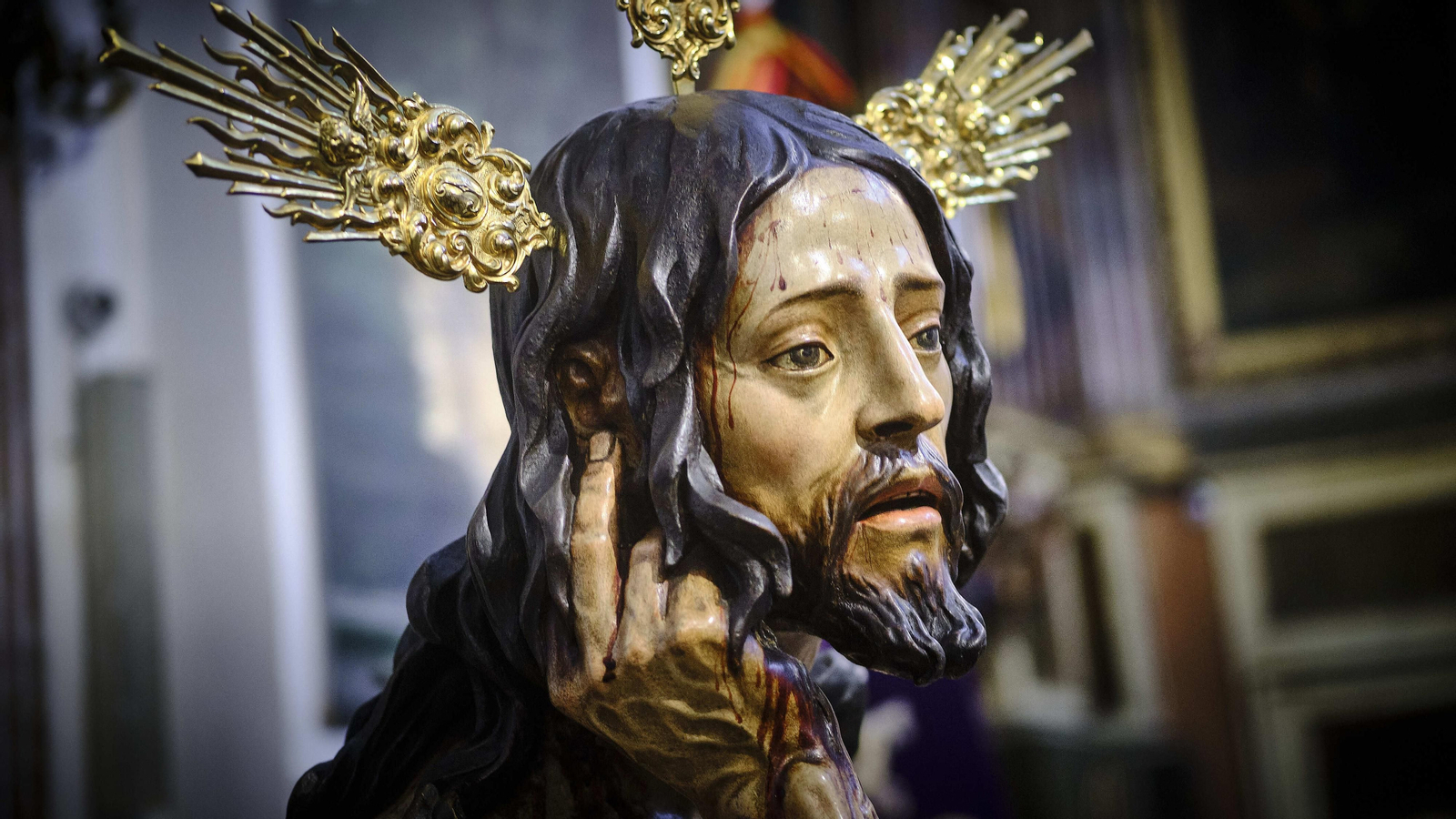 Cristo de Humildad y Paciencia, ya restaurado.