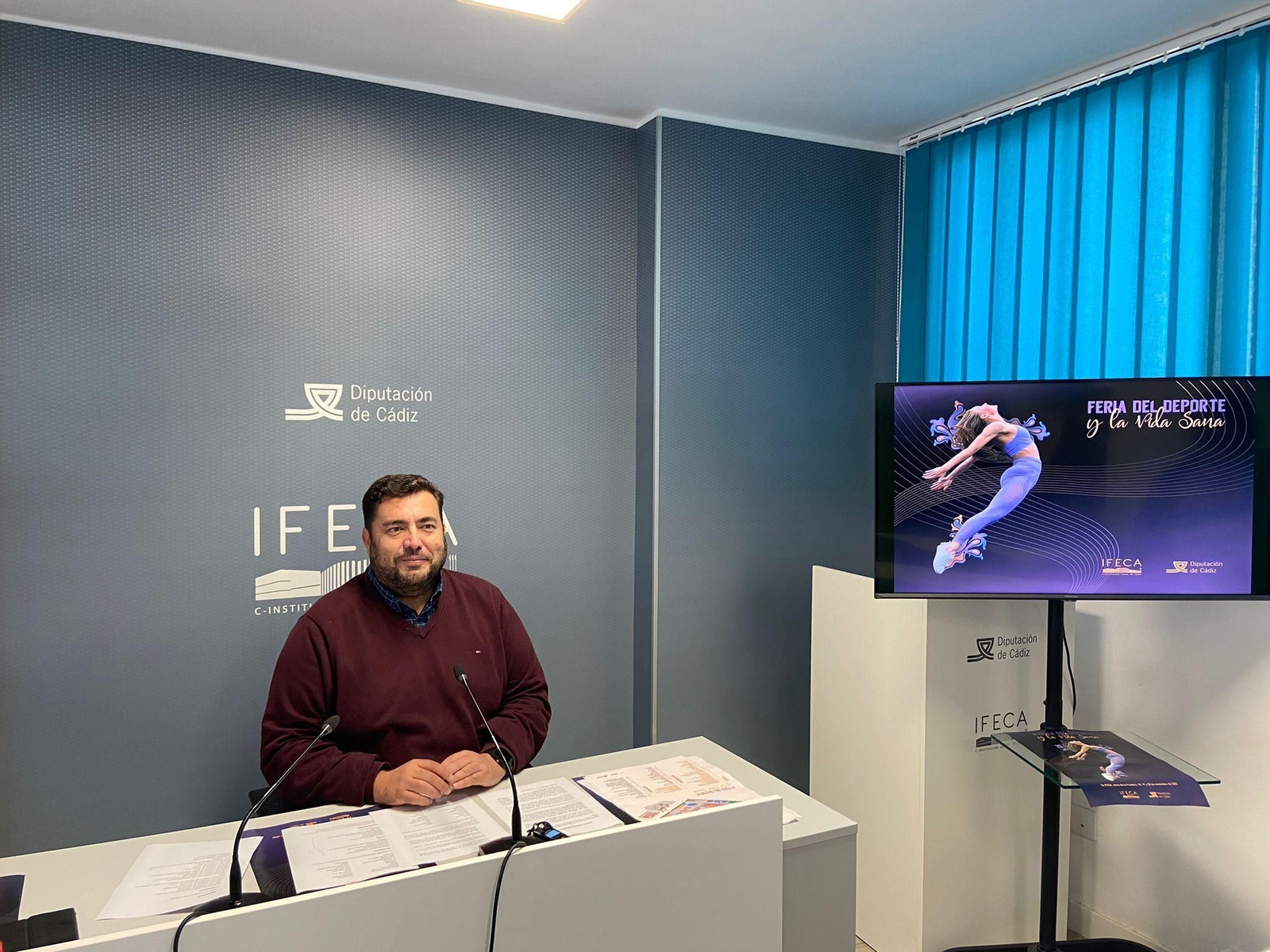 Jaime Armario, en la presentación de la segunda edición de la Feria del Deporte y la Vida Sana.