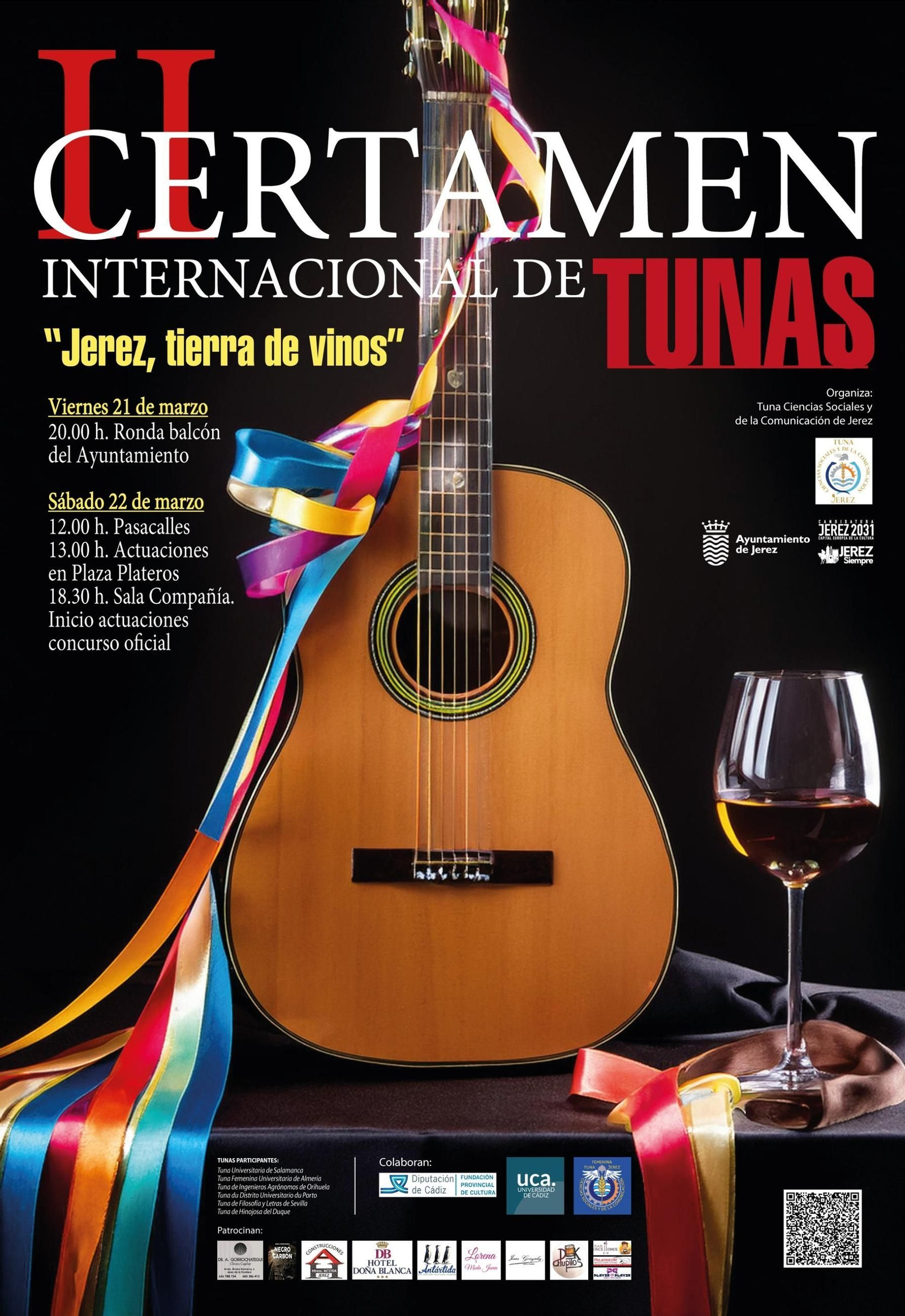Cartel del II Certamen Internacional de Tunas 'Jerez, Tierra de Vinos' Cartel del II Certamen Internacional de Tunas 'Jerez, Tierra de Vinos'