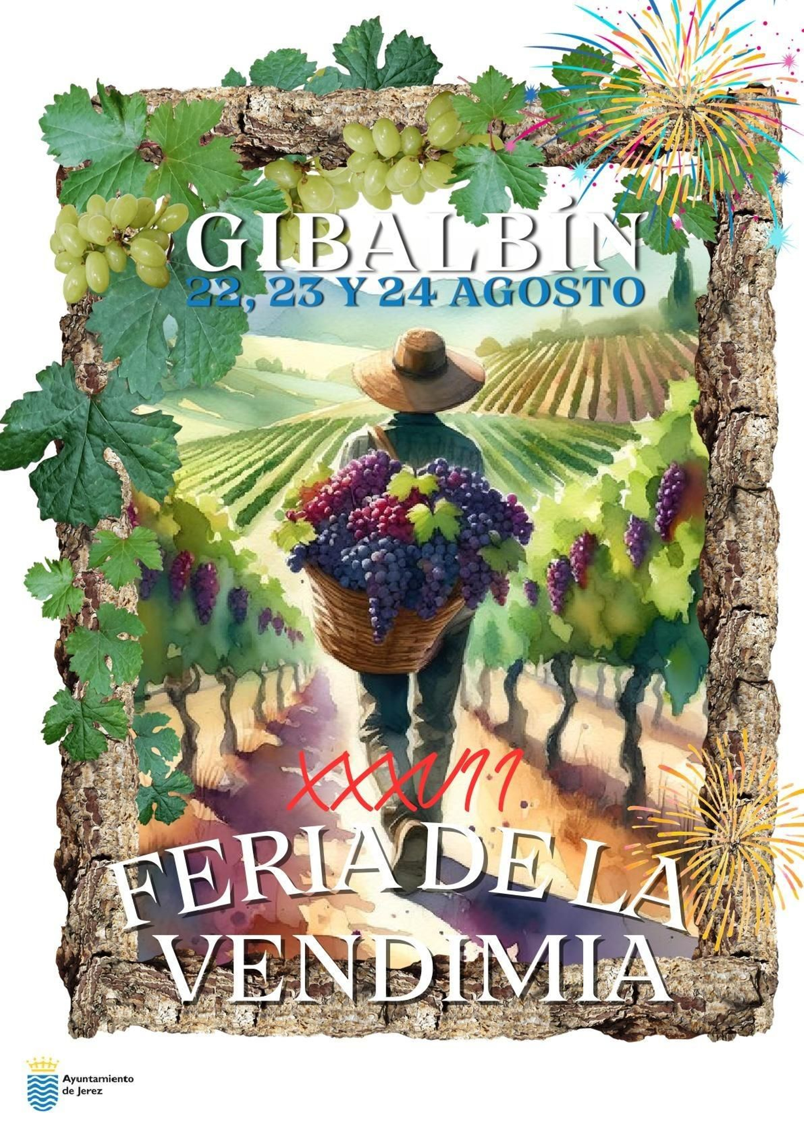 Cartel de la XXXVII Feria de la Vendimia de Gibalbín 2025
