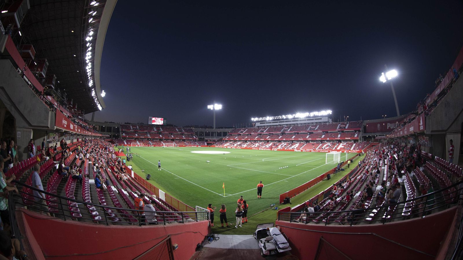 Interior del estadio en un partido esta temporada.
