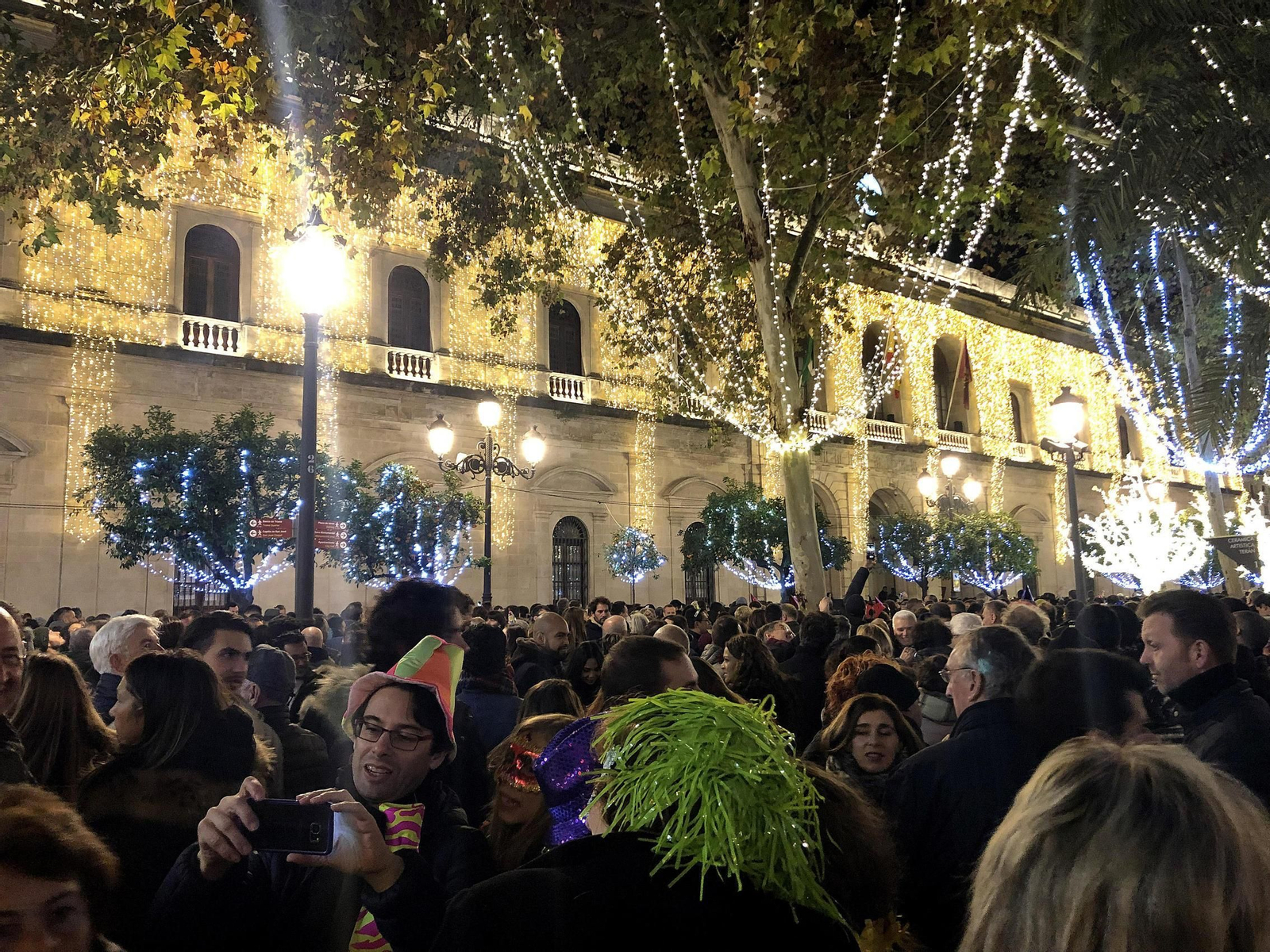 Las imágenes de la Nochevieja en Sevilla