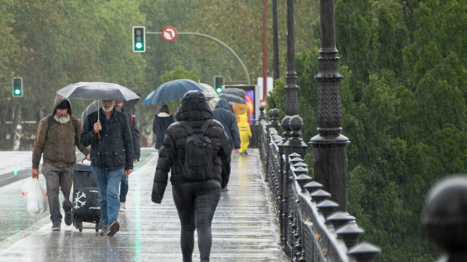 Un día de lluvia en Sevilla
