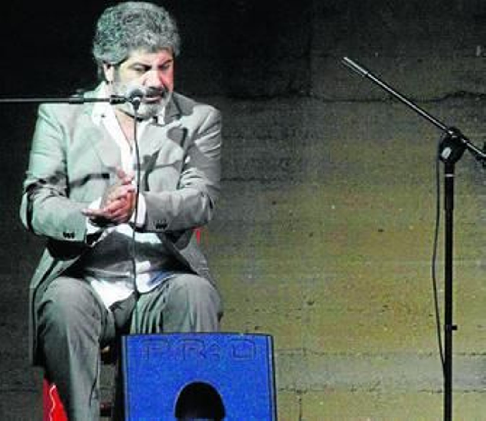 El cantaor Guadiana, durante el recital.