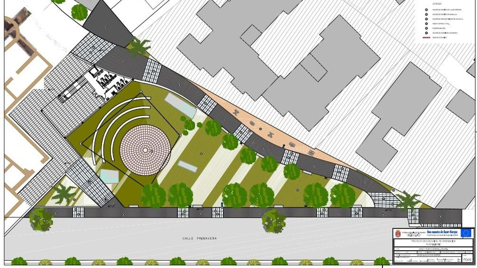 Proyecto de la plaza.