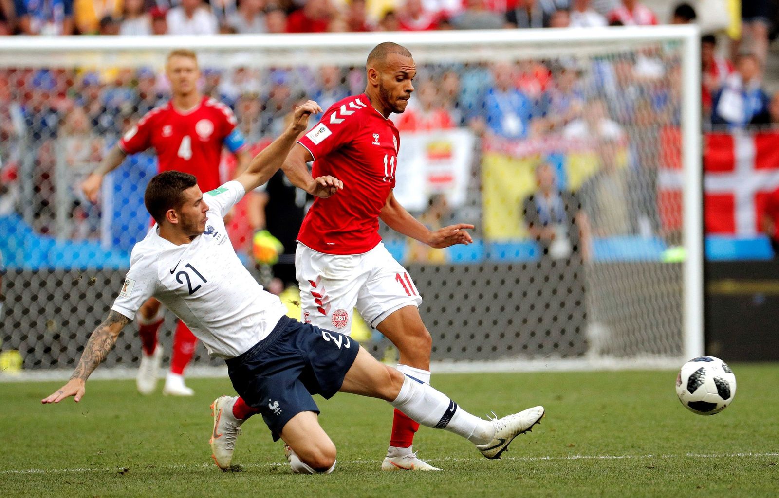 Las imágenes del Dinamarca-Francia