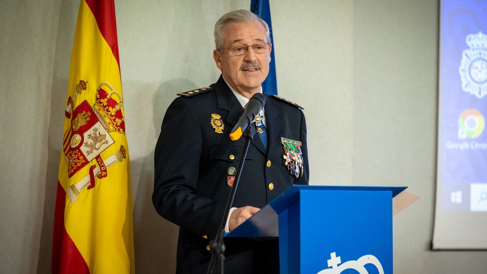 El jefe provincial de Operaciones de la Policía Nacional, José Manuel Menacho..