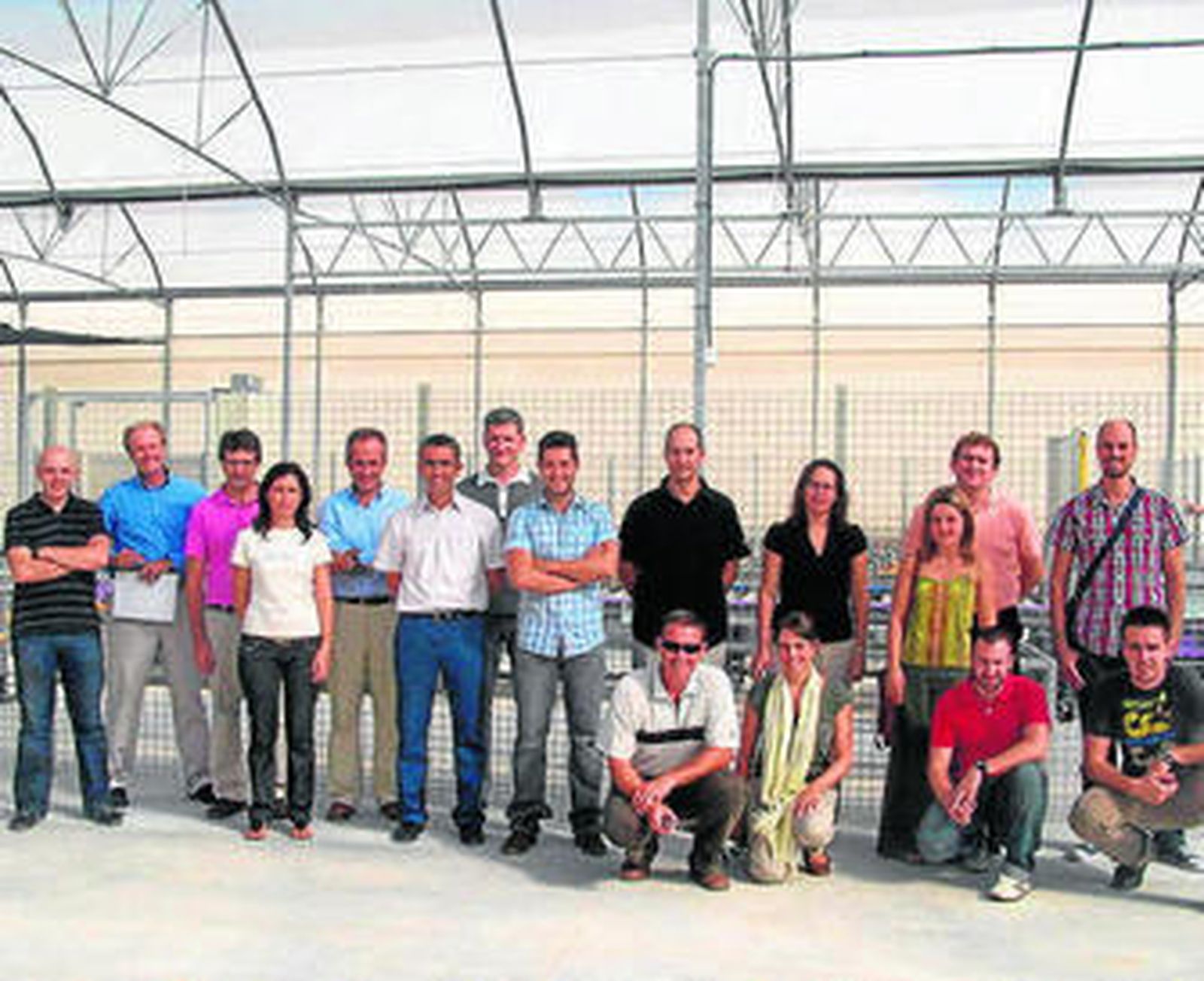 Técnicos de las doce firmas que participan en el proyecto.