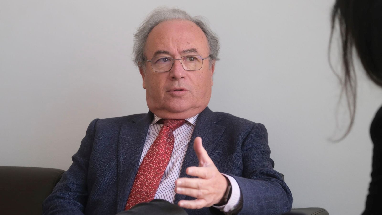 El presidente de la Confederación de Empresarios de Córdoba, Antonio Díaz, en un momento de la entrevista.