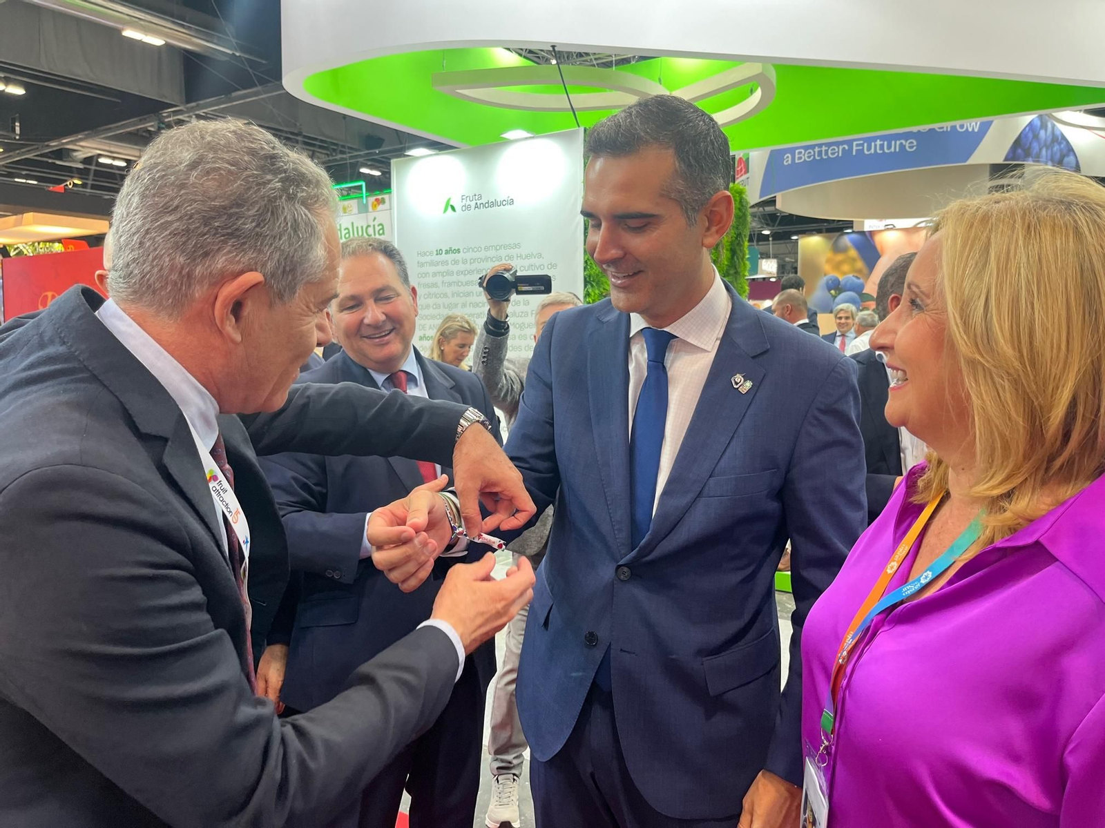 Imágenes de la participación de Huelva en la primera jornada de Fruit Attraction 2024