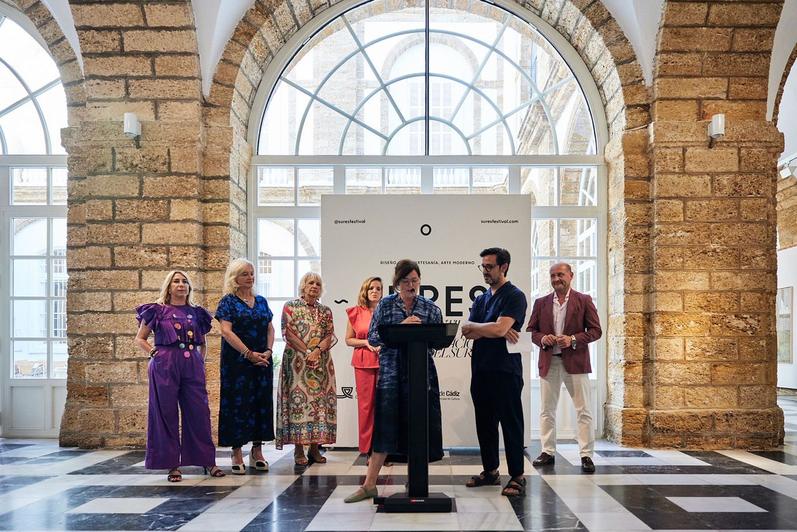 Un momento de la inauguración de Sures Festival.