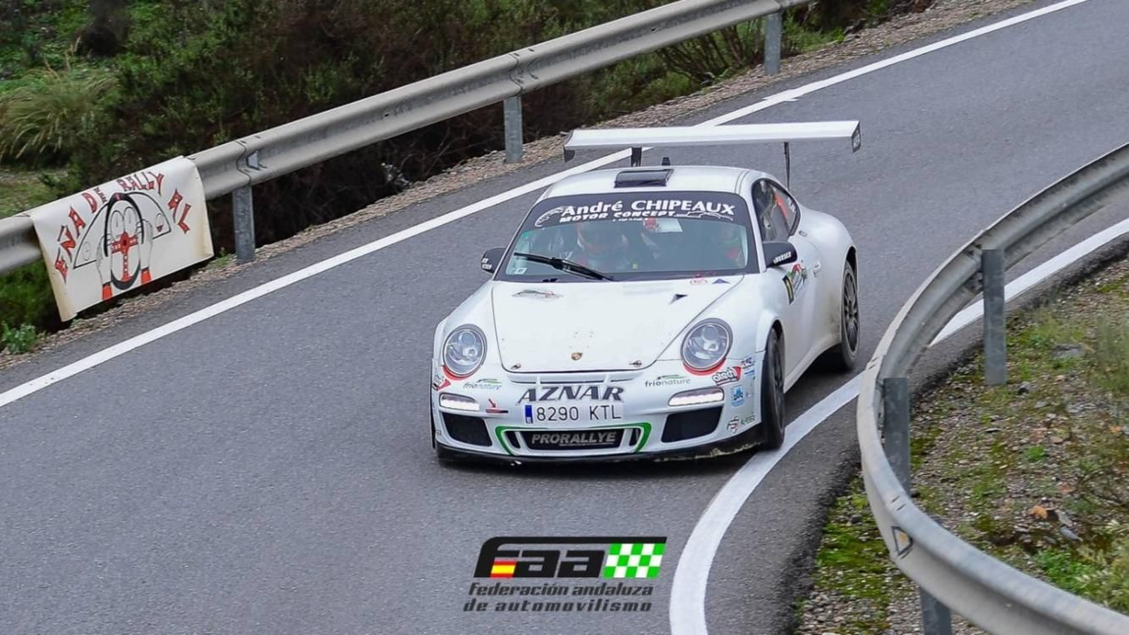 Aznar y Román, en acción en el Rallye Valle del Almanzora - Sierra Filabres.