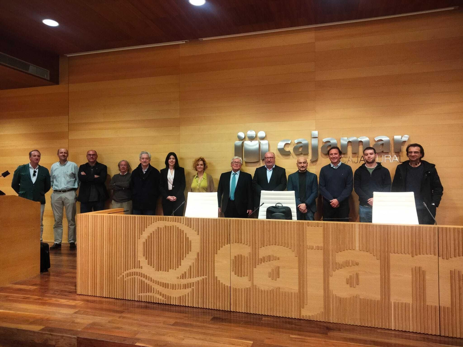 Miembros del Foro Ciudad en un acto celebrado en Cajamar