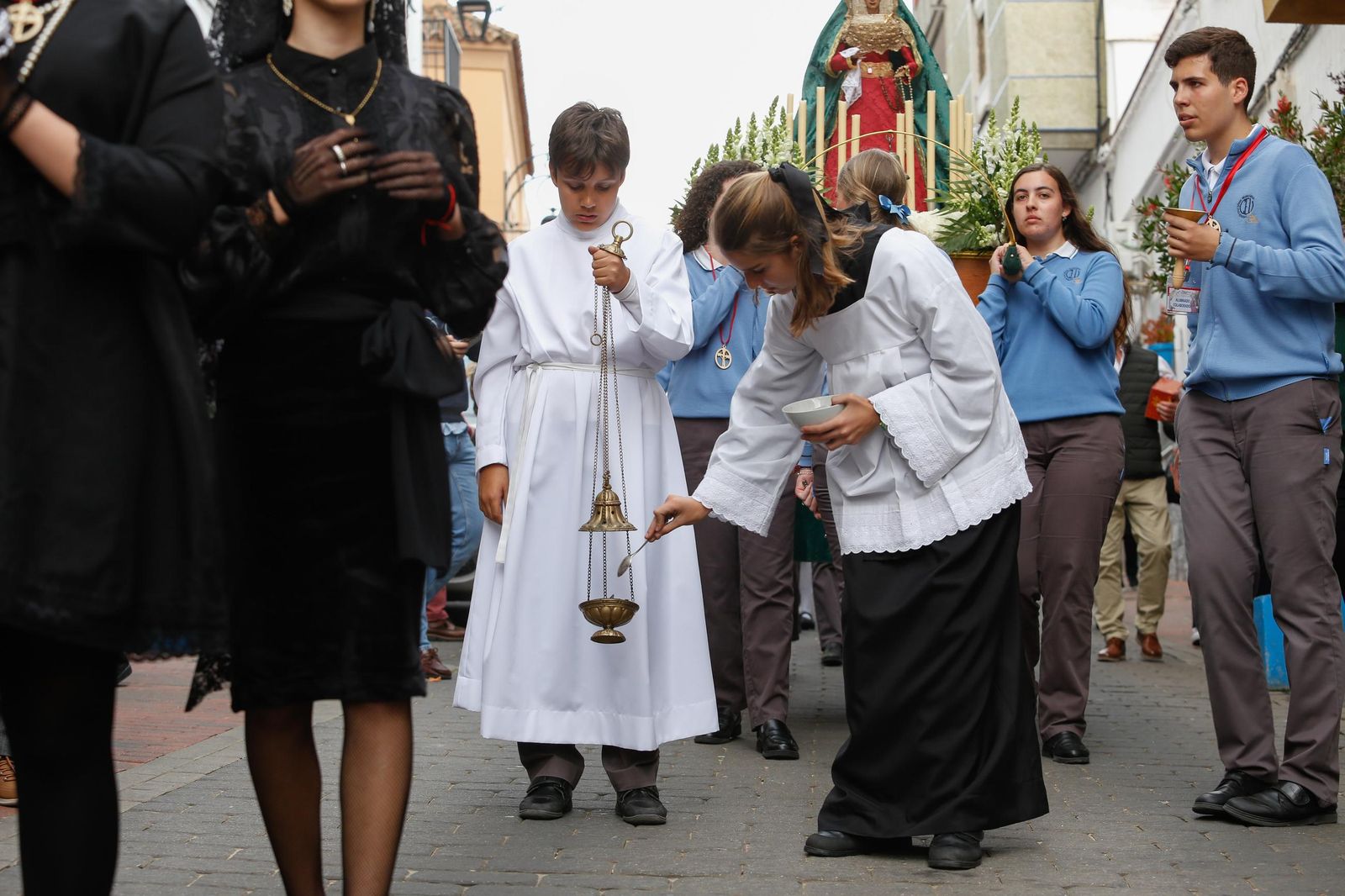 Fotos de la procesión infantil del colegio Nuestra Señora de los Milagros de Algeciras