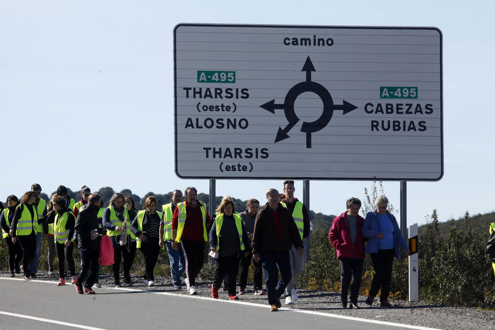 Marcha por la segregación de Tharsis hasta la sede del TSJA en Sevilla