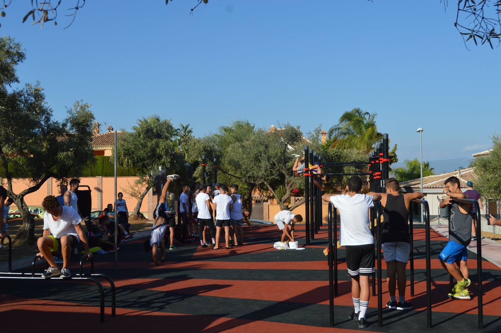El nuevo parque de 'street workout' de Alhaurín de la Torre.