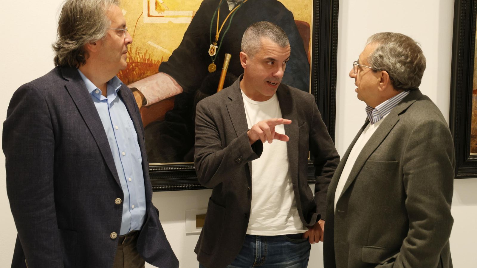 Javier López, Bernardo Quintero y José Ángel Narváez en la presentación de la Cátedra. Javier López, Bernardo Quintero y José Ángel Narváez en la presentación de la Cátedra.
